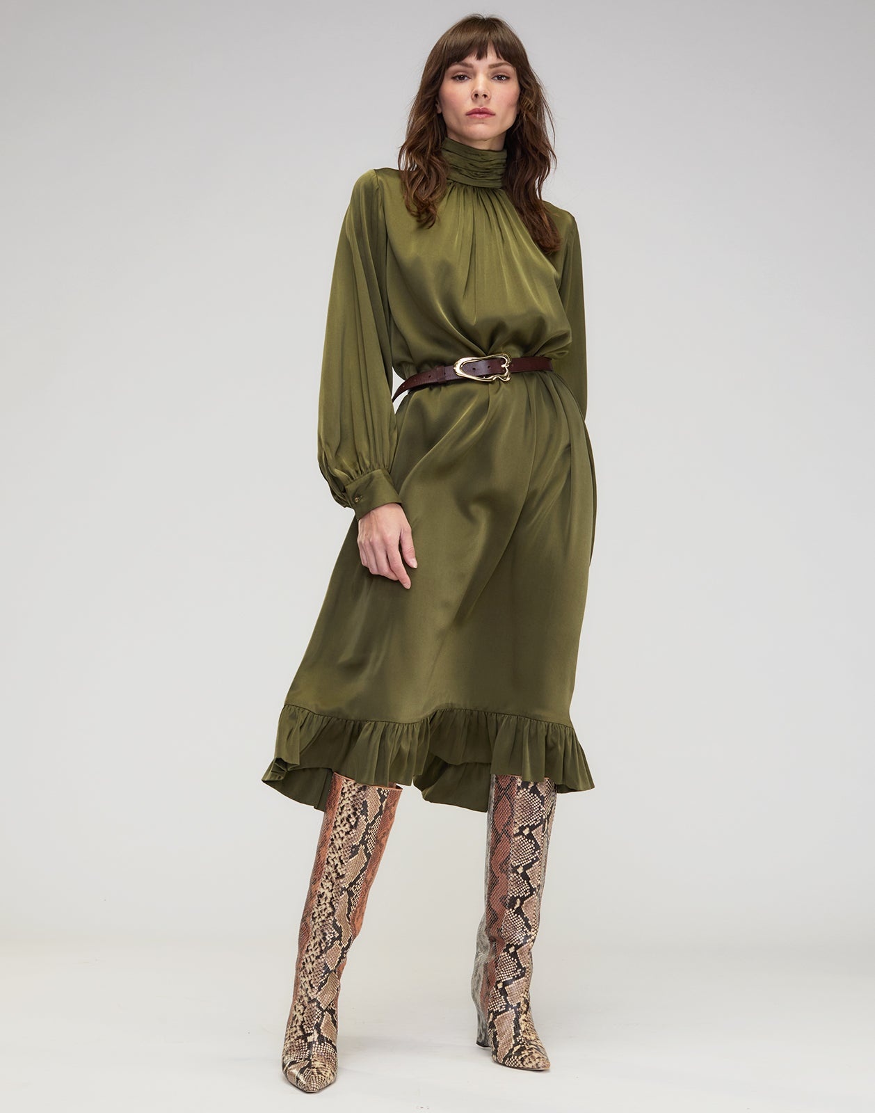 Monroe Silk Charmeuse Dress - 6