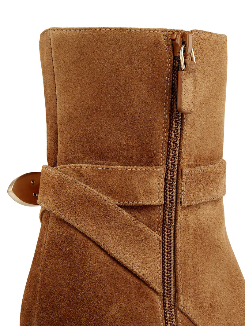 Women's Maven Suede Booties - Doe Dark Brown 6