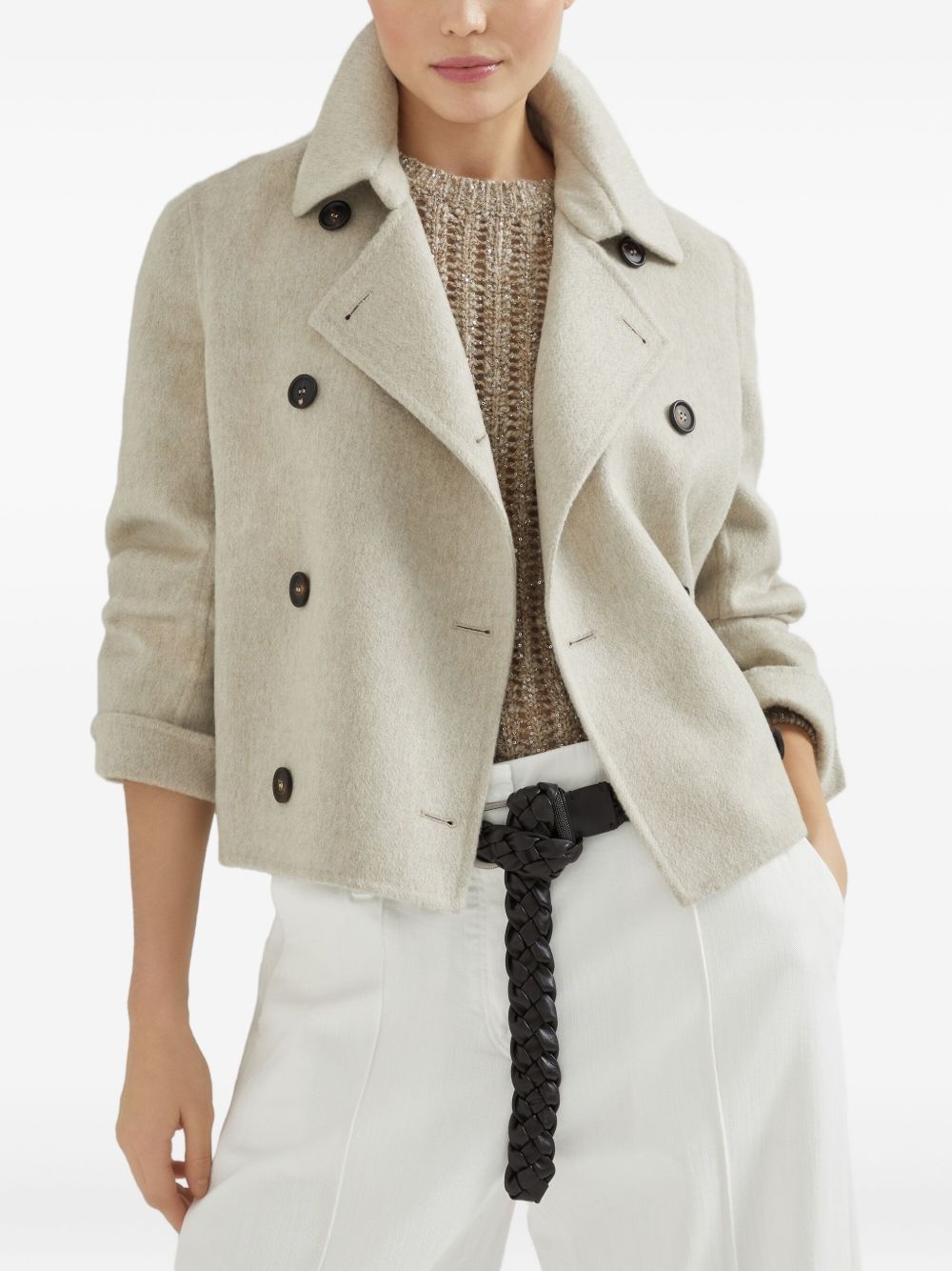 brushed-finish jacket - 4