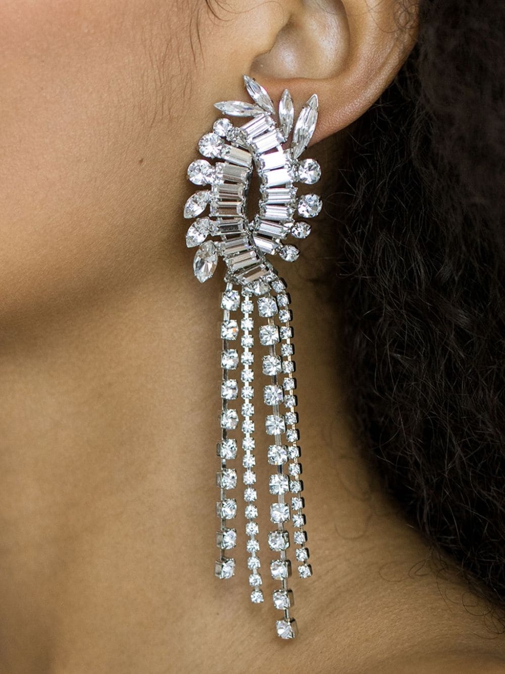 Merritt crystal-embellished earrings - 3