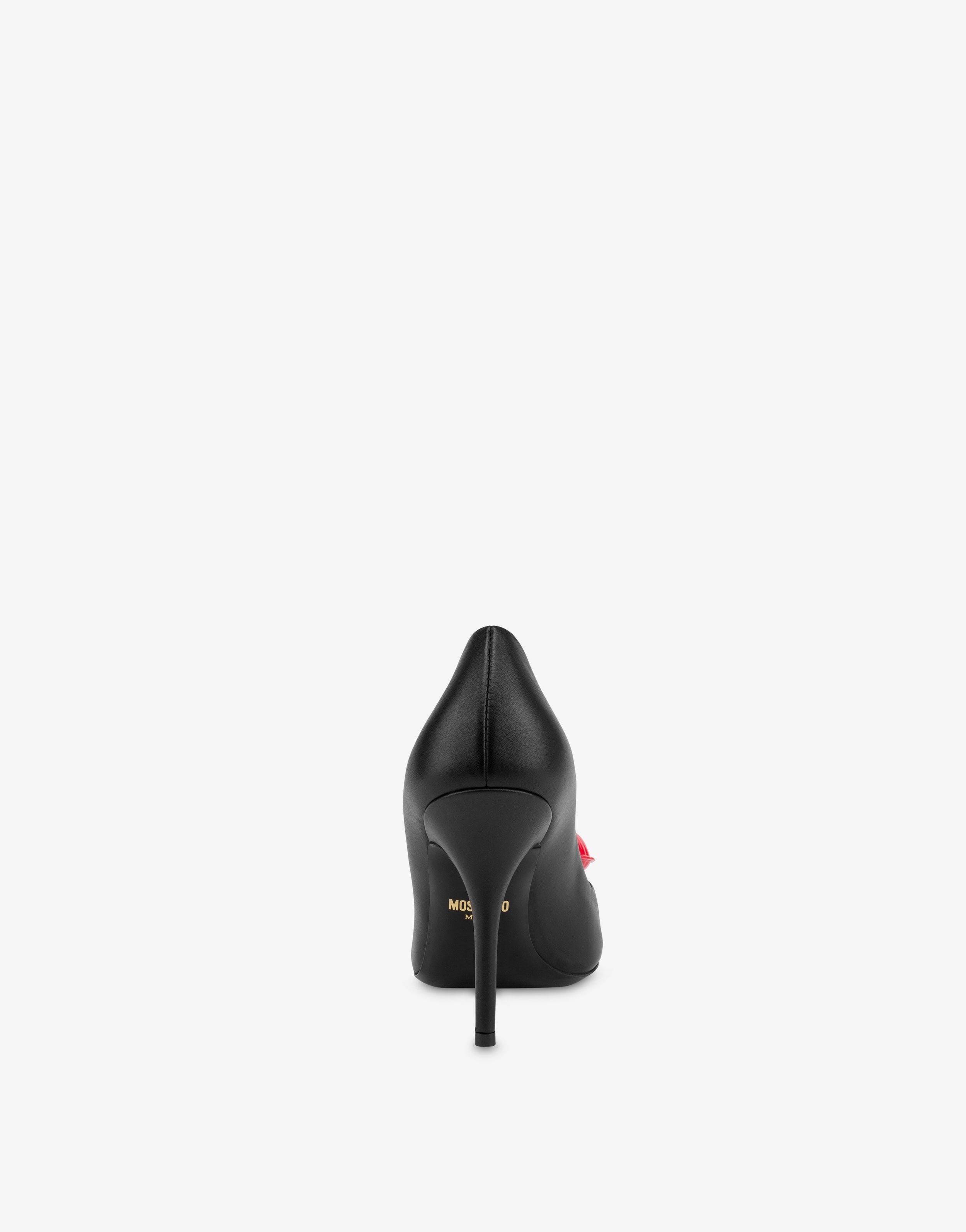 INFLATABLE HEART CALFSKIN PUMPS - 3