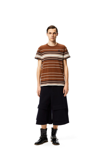 Loewe Anagram embroidered T-shirt in striped cotton outlook