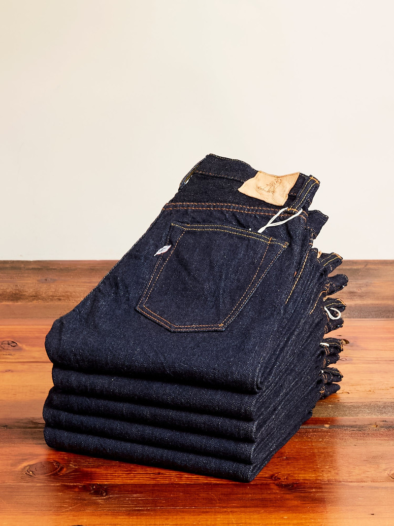 XX-005 14oz Rinsed Selvedge Denim - Slim Straight Fit - 1