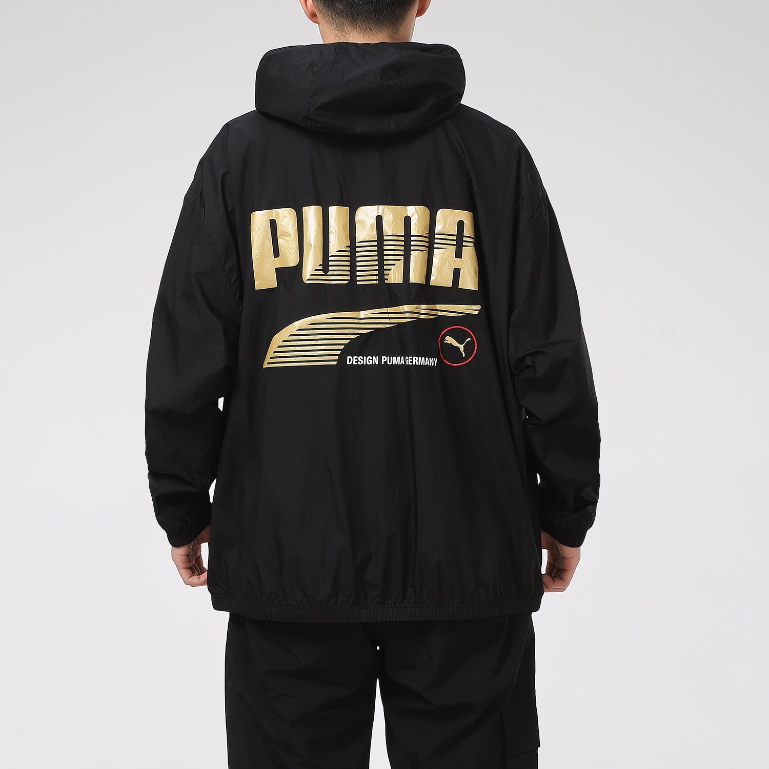 PUMA Decor 8 Lightweight Woven Jacket 'Black Gold' 531487-01 - 5