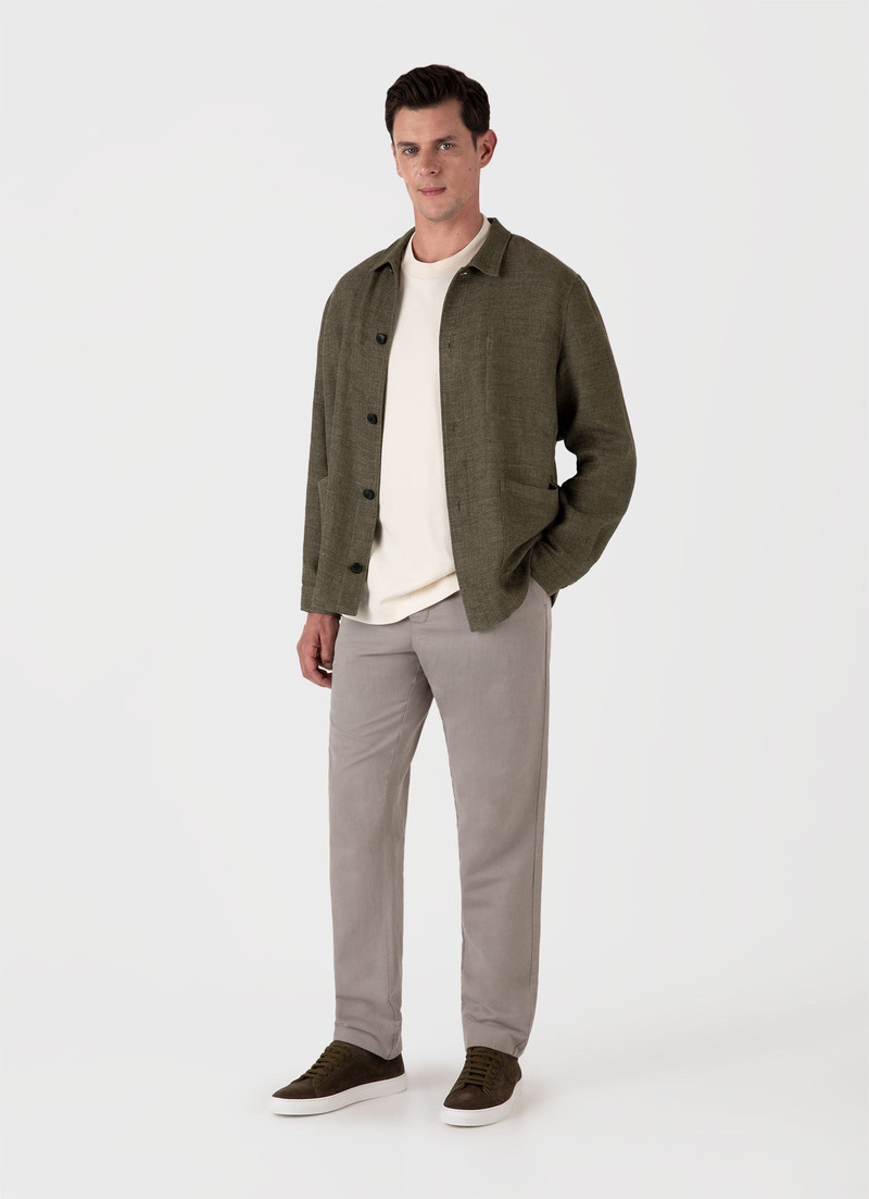 Sunspel Cotton Linen Twill Twin Pocket Jacket outlook
