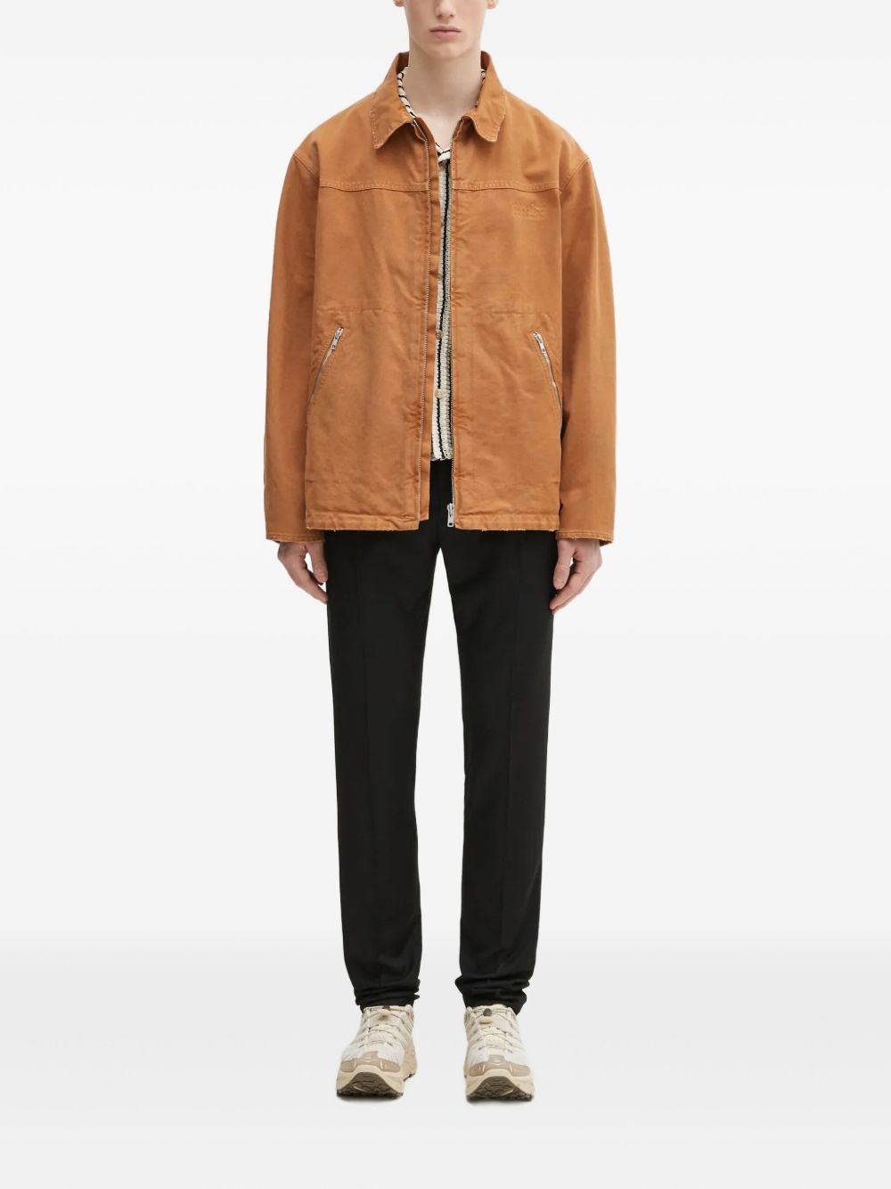 zip-up panelled jacket - 2