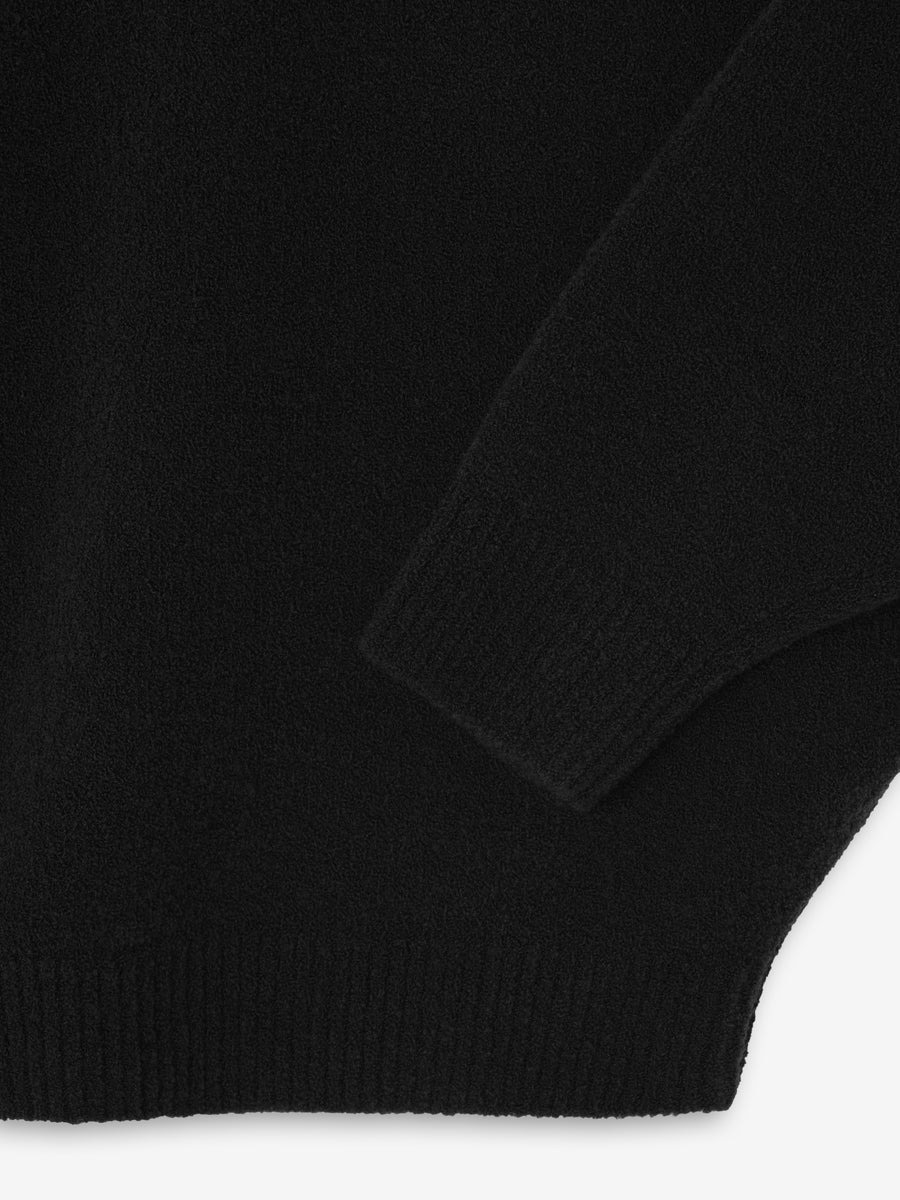 Wool Split High Neck Sweater - 6