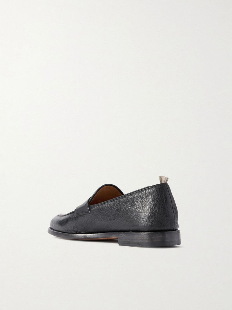 Opera 001 Deerskin Penny Loafers Black 4