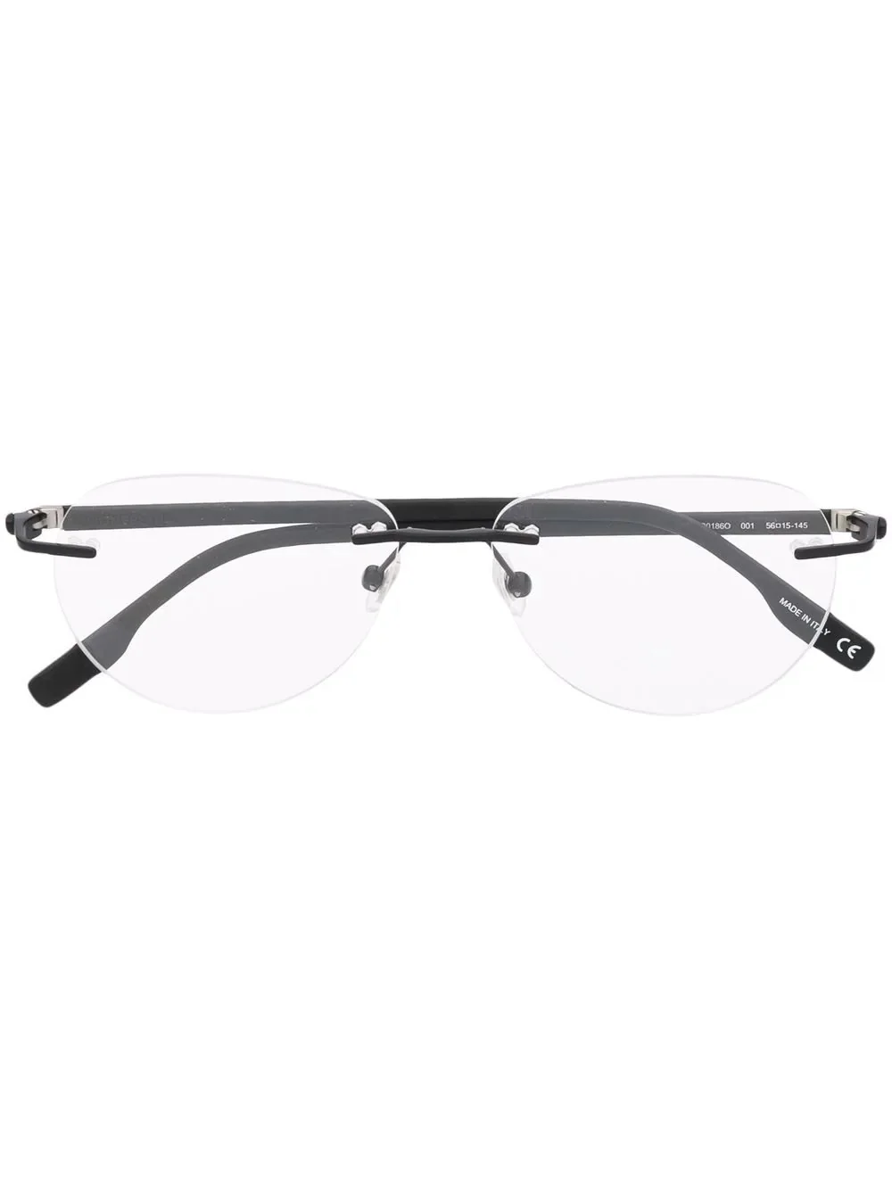 matte-effect frameless glasses - 1
