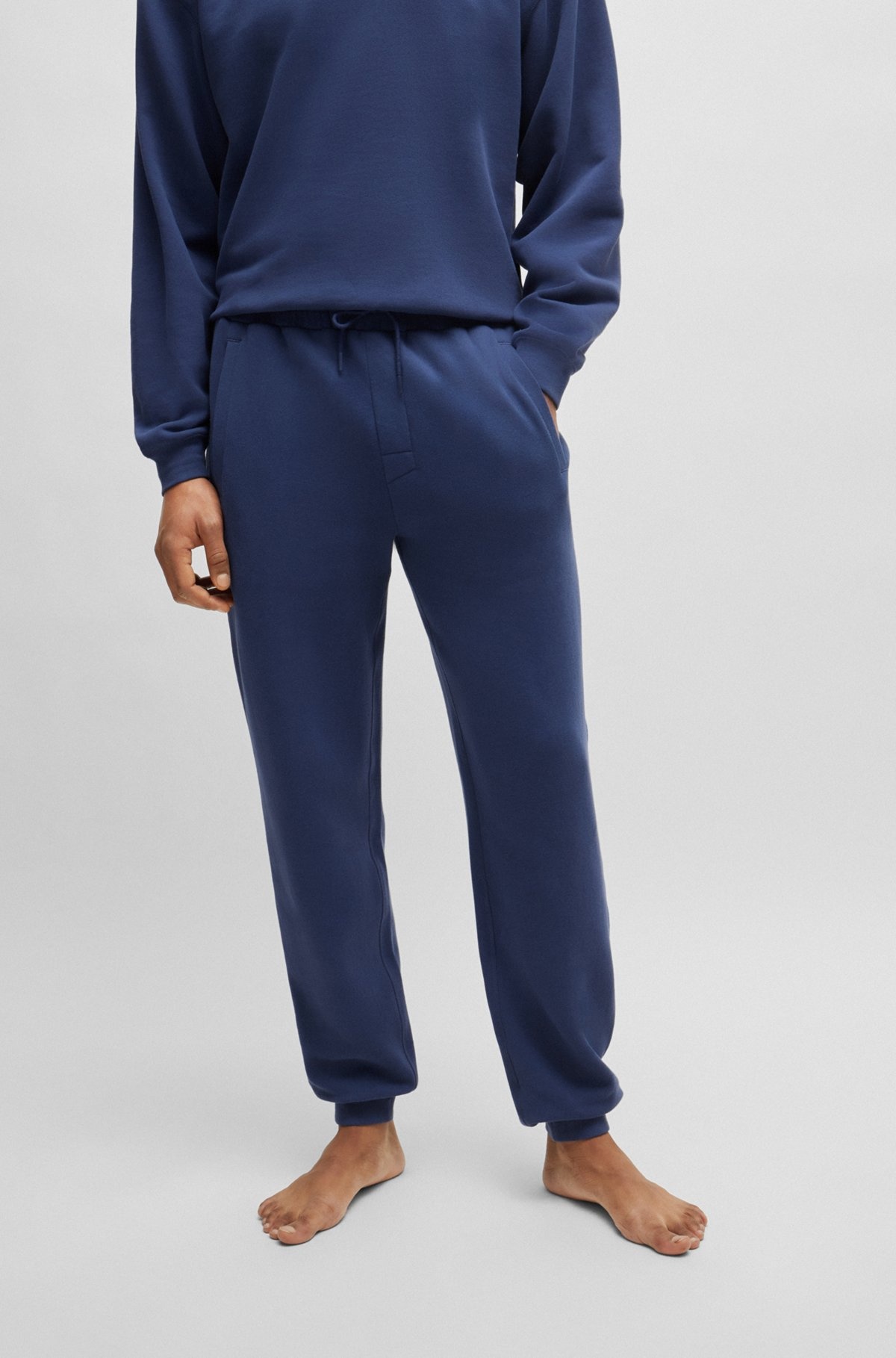 COTTON-TERRY TRACKSUIT BOTTOMS WITH FLOCKED LOGO - 2