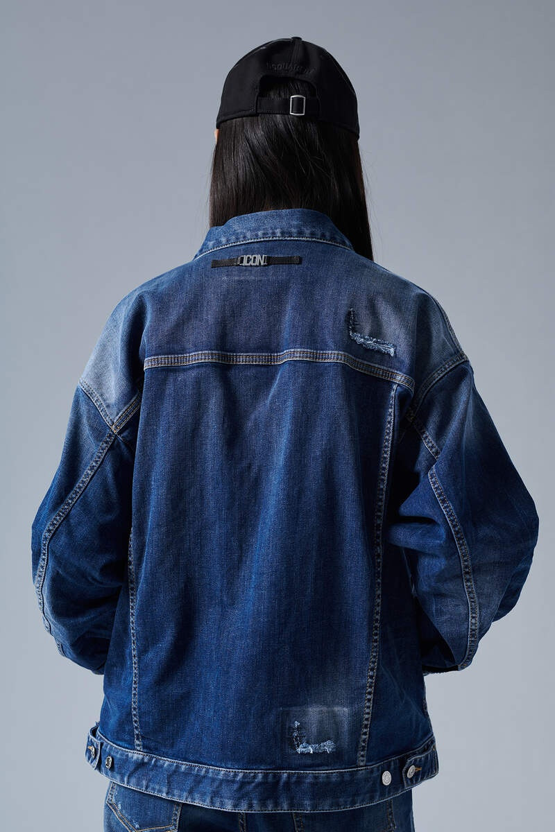 DSQUARED2 ICON DARK WASH OVER JEAN JACKET outlook