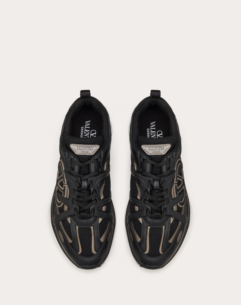 VLOGO EASYJOG LOW-TOP SNEAKER IN CALFSKIN AND FABRIC 4