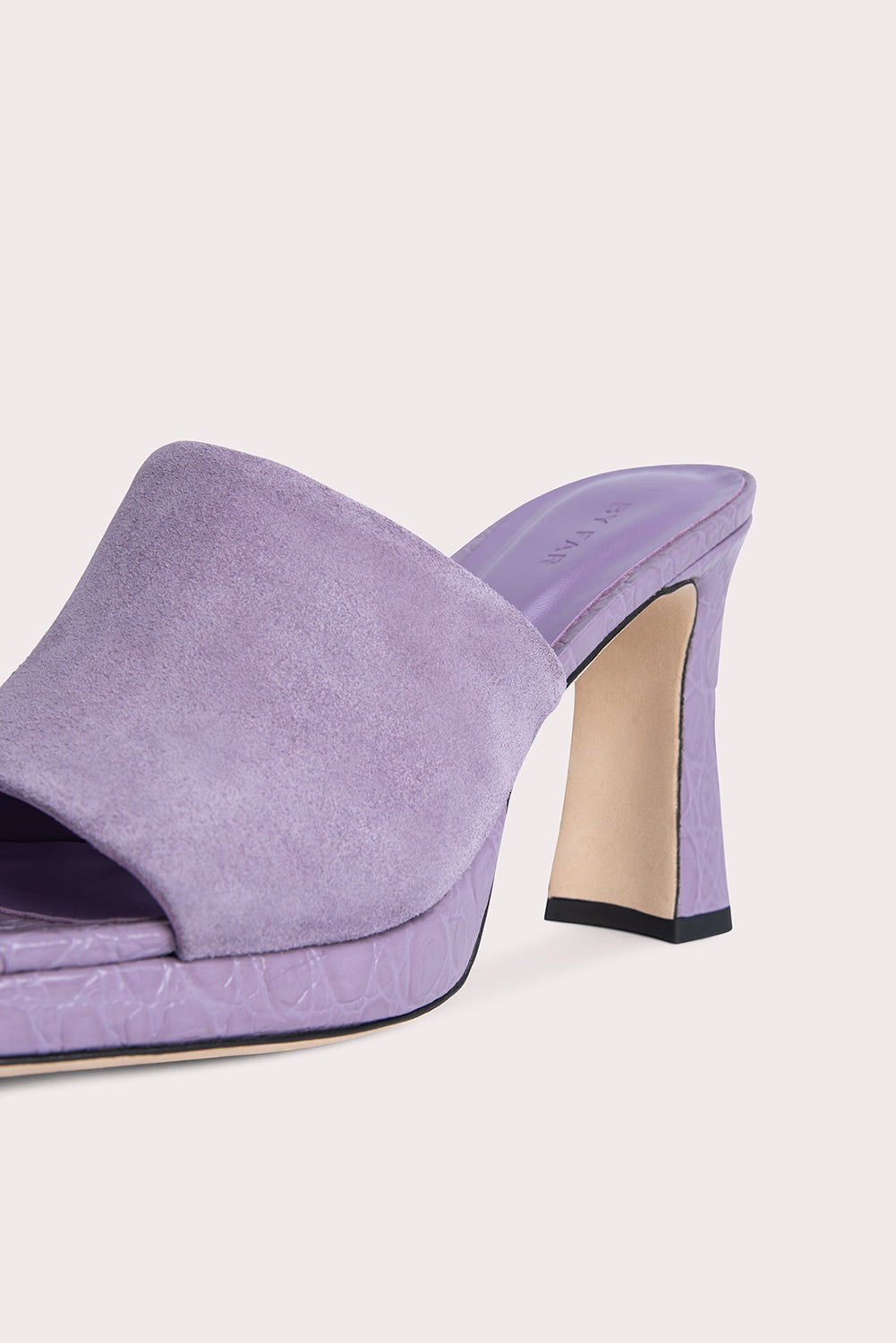 Beliz Purple Haze Croco and Suede Leather - 6