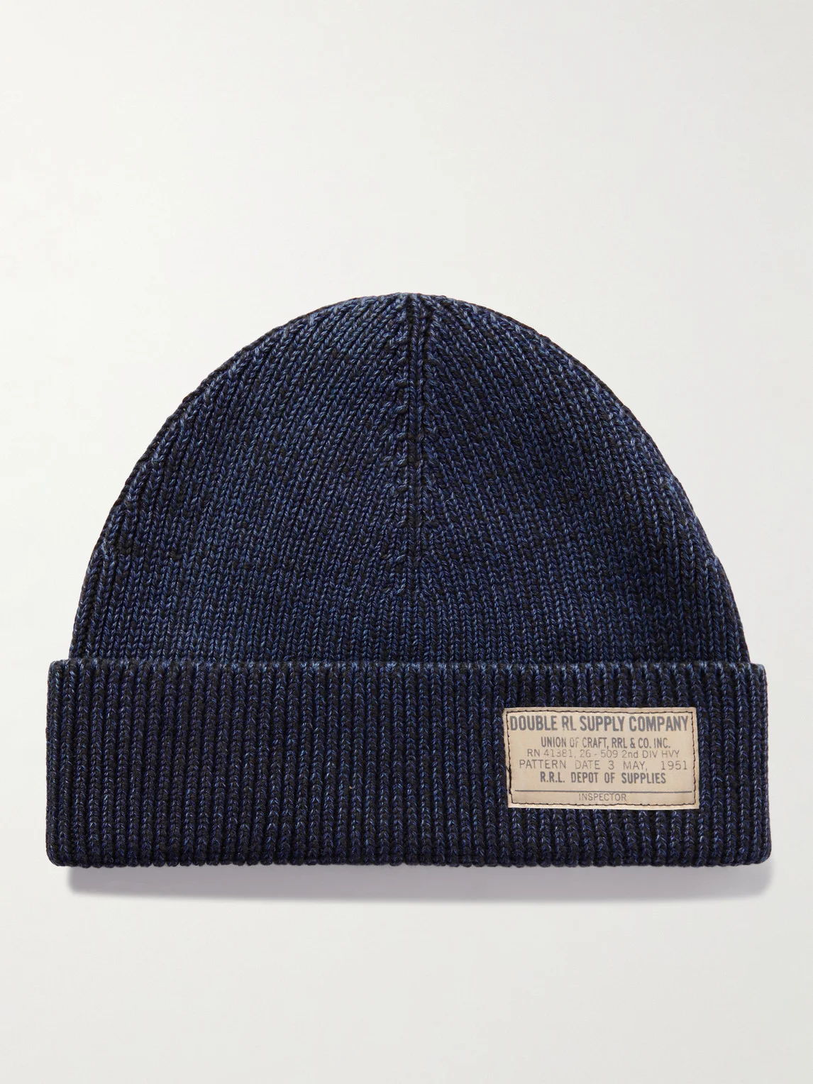 Logo-Appliquéd Ribbed Cotton Beanie - 1
