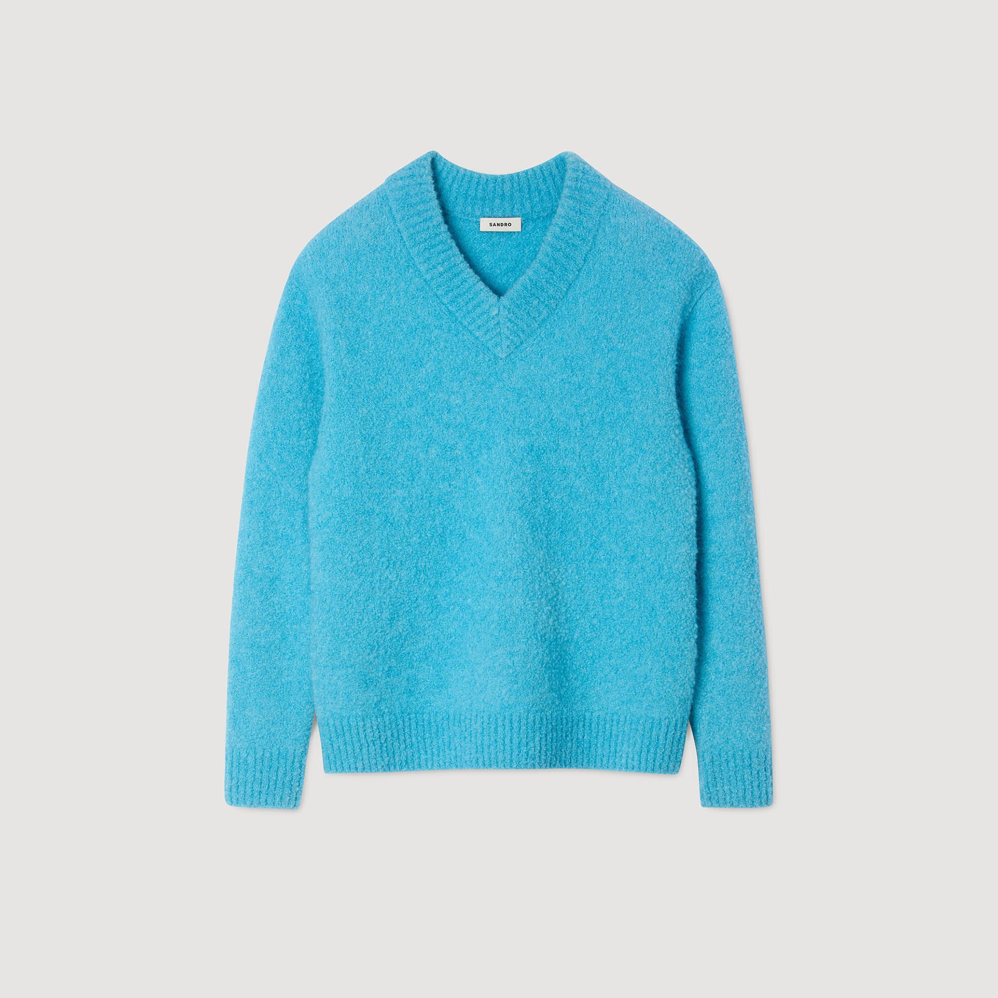 V-NECK LONG-SLEEVE SWEATER - 6