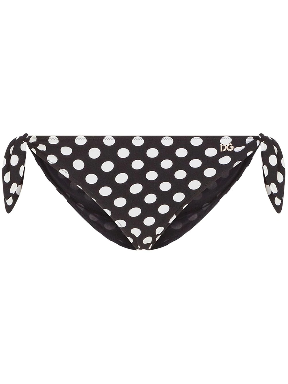 polka dot-print bikini briefs - 1