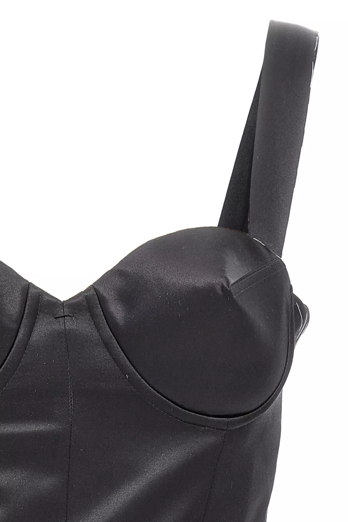 Contrast stitching corset dress - 4