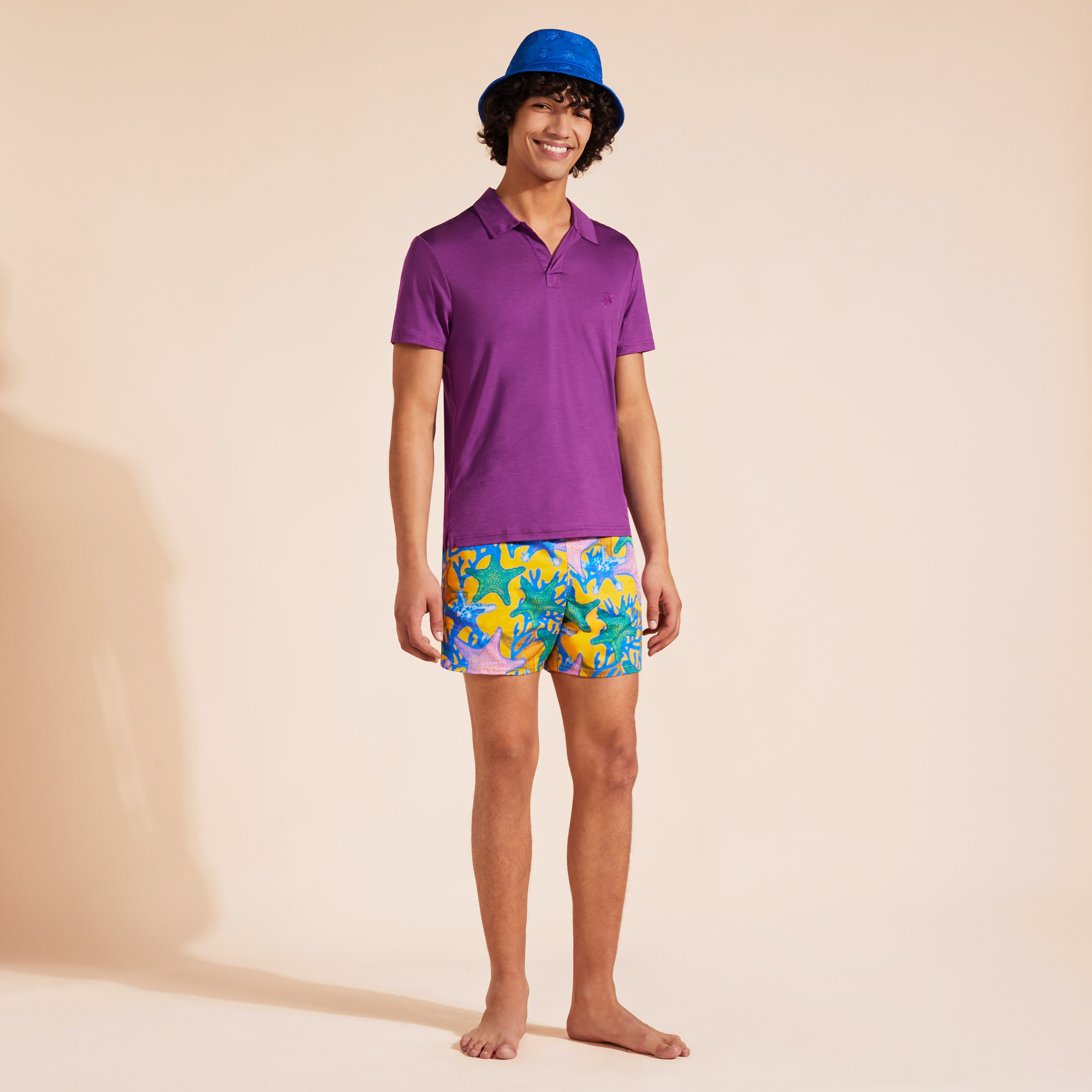 Men Stretch Swim Shorts Glowed Stars - 5
