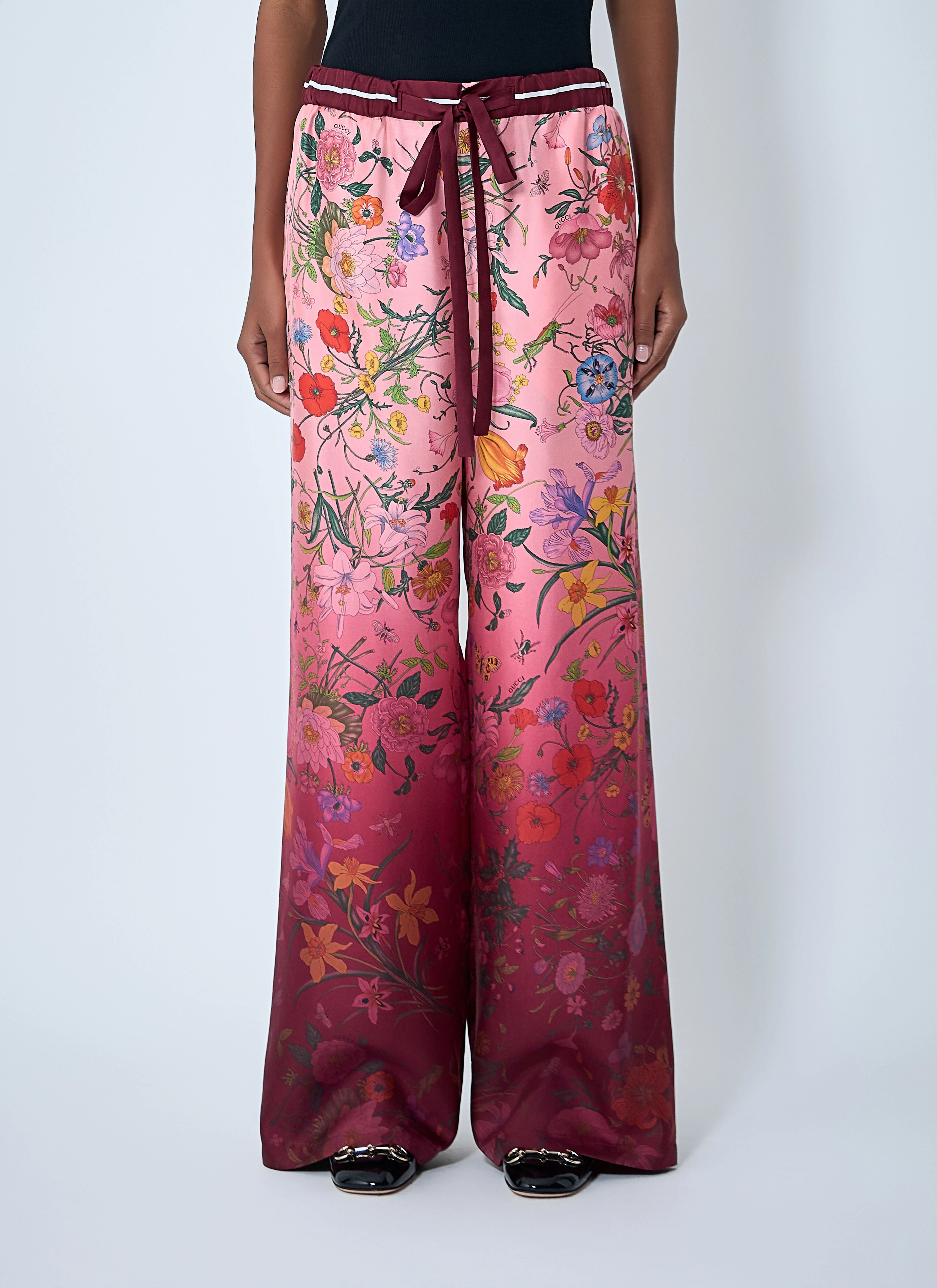 Printed Silk Pants - 1