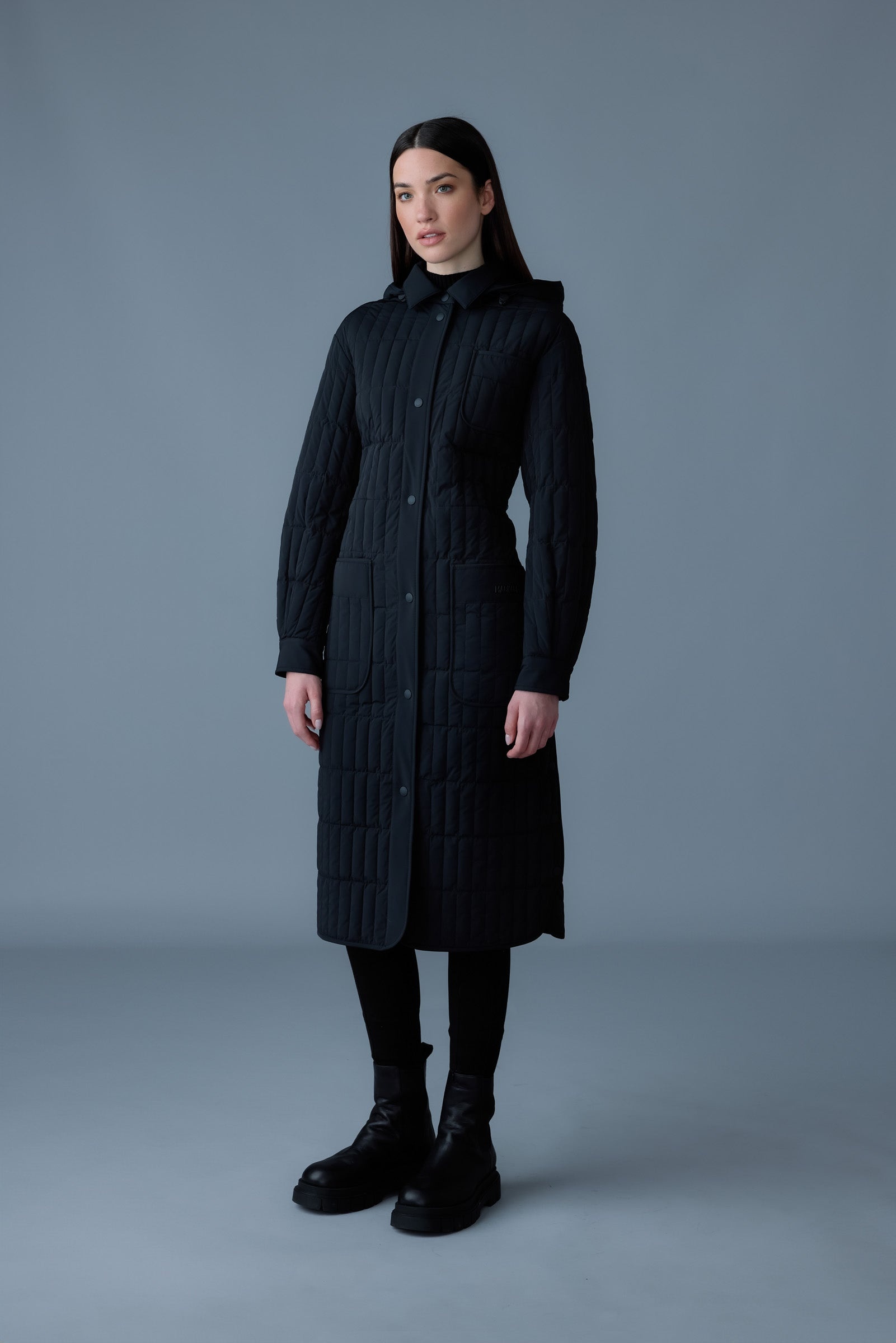 TADOKA Light down vertical quilted coat - 2