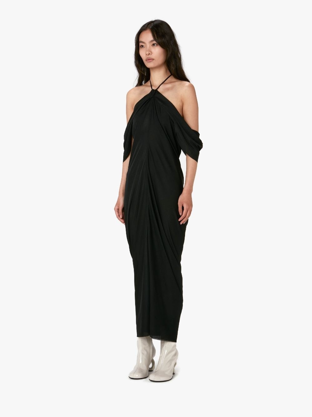 LONG COLD SHOULDER DRESS - 4