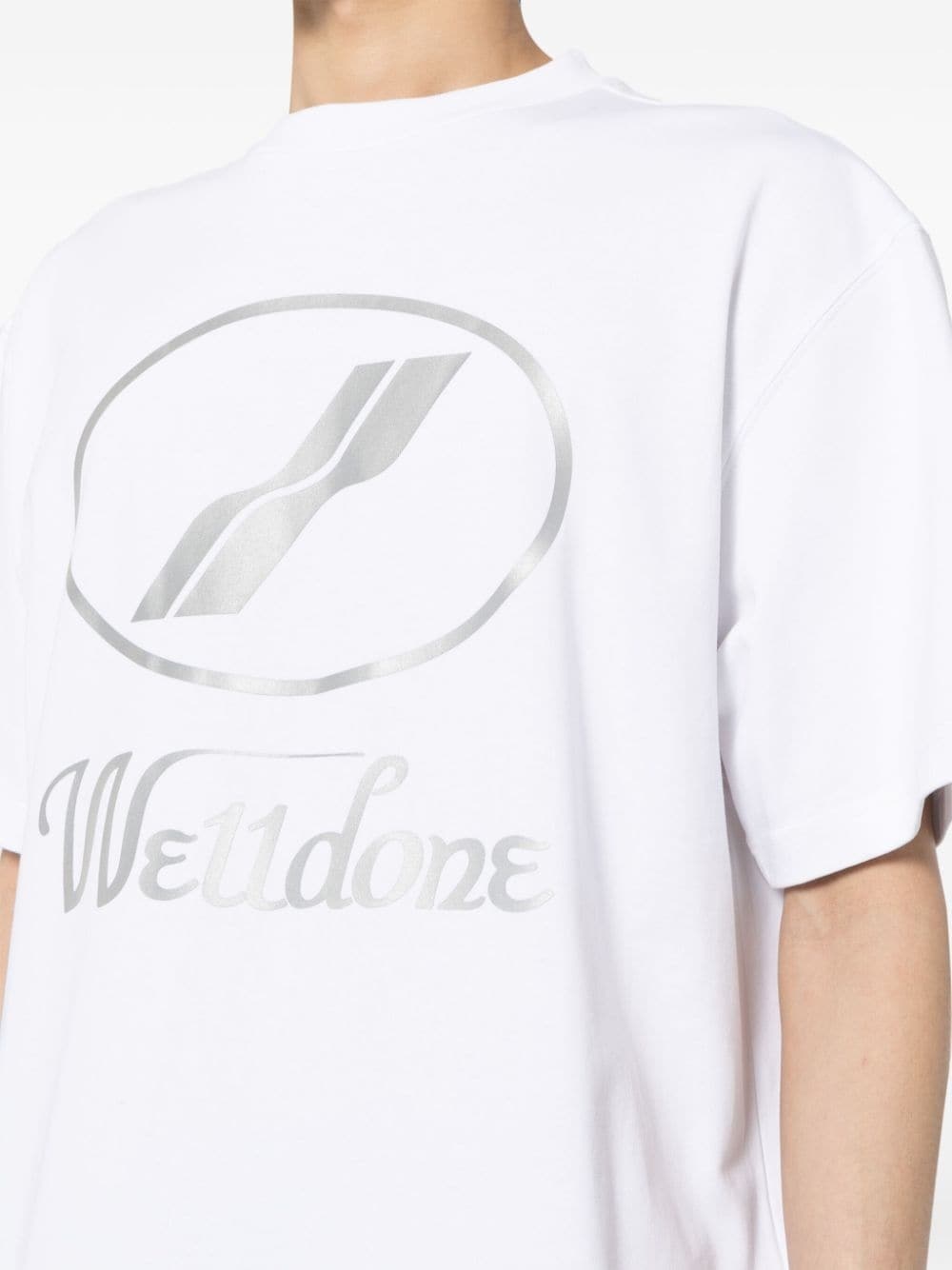 logo-print cotton T-shirt - 6