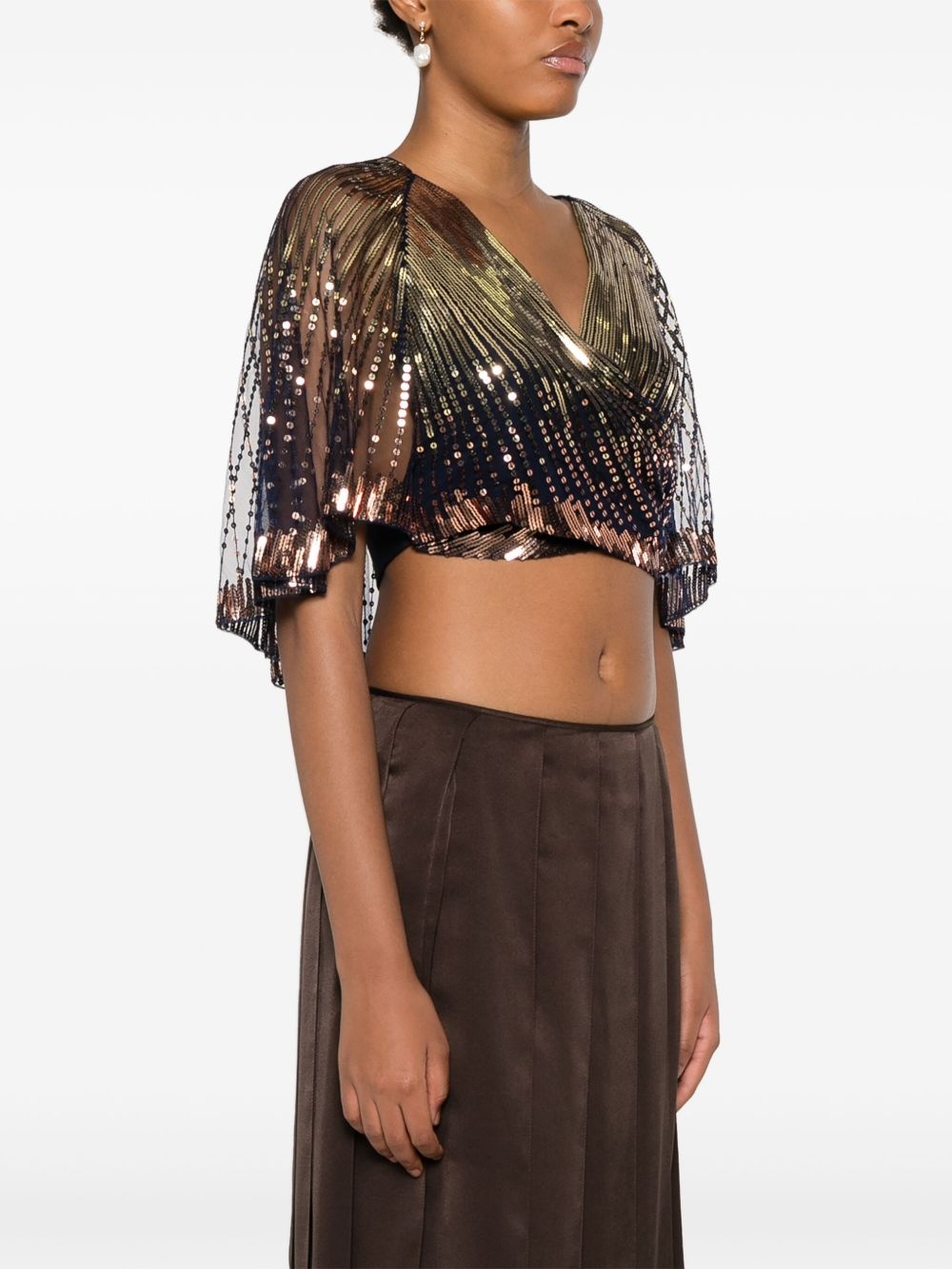 sequin embellished blouse - 3