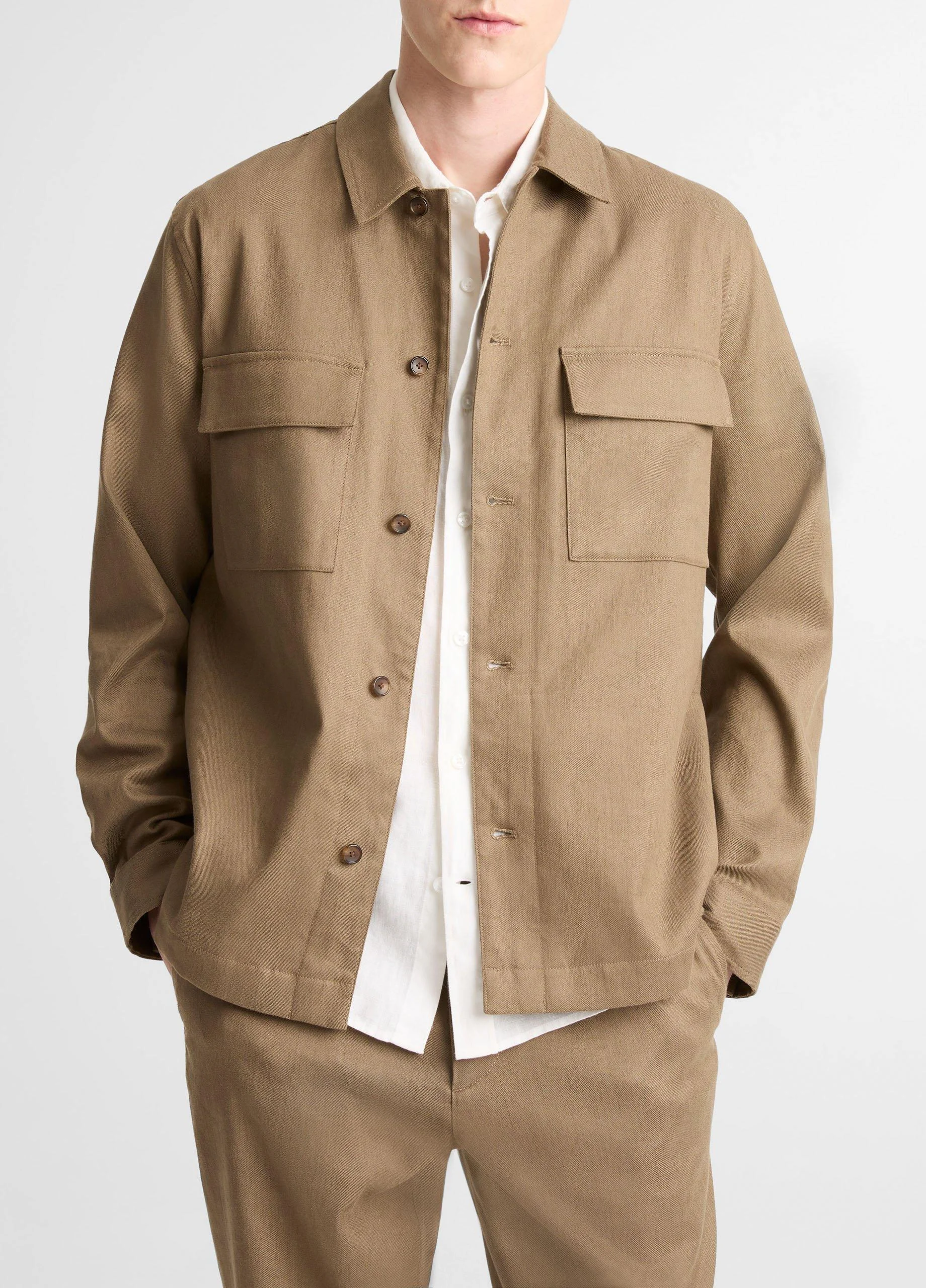 Italian Linen-Cotton Chore Coat - 1