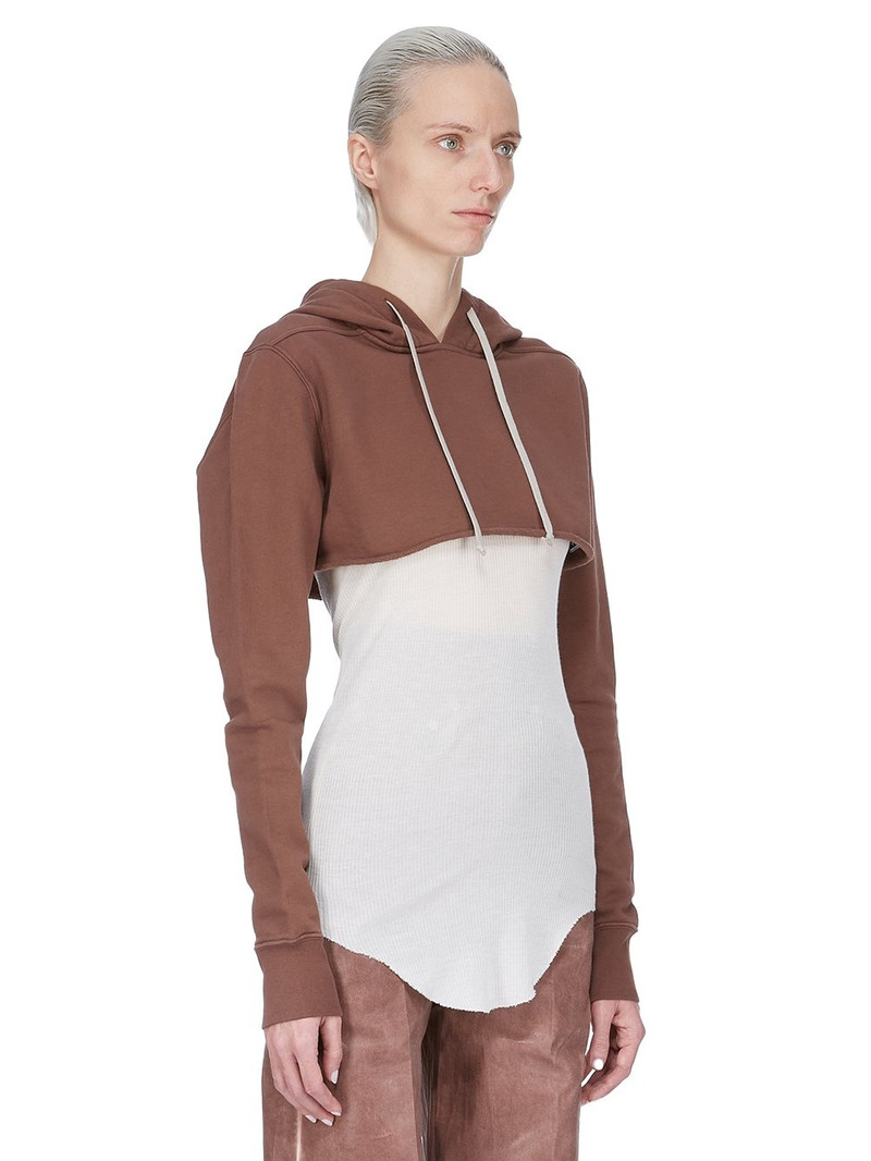 Rick Owens DRKSHDW cropped hoodie outlook