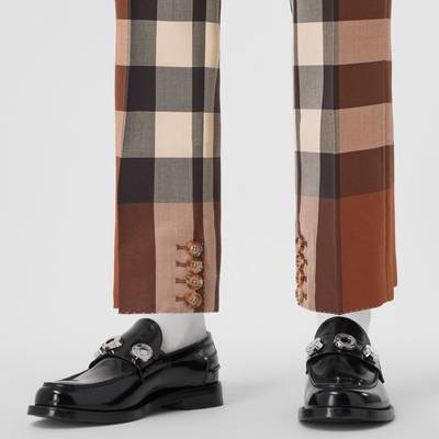 Burberry Check Wool Tailored Trousers outlook