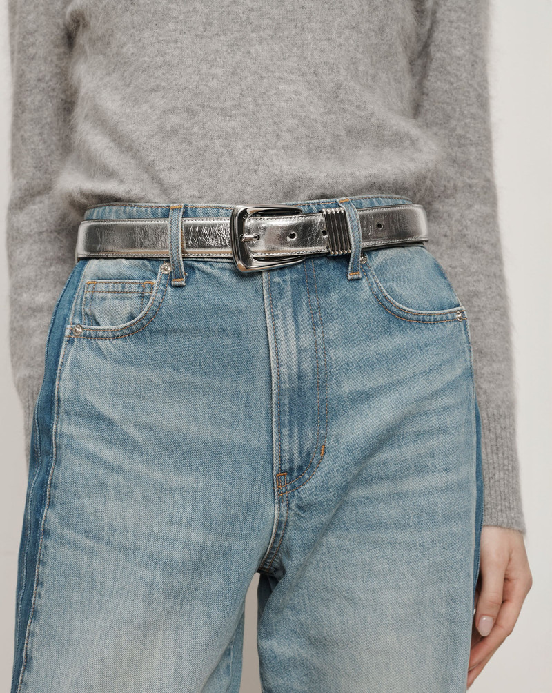 VERONICA BEARD ARCH LEATHER BELT outlook