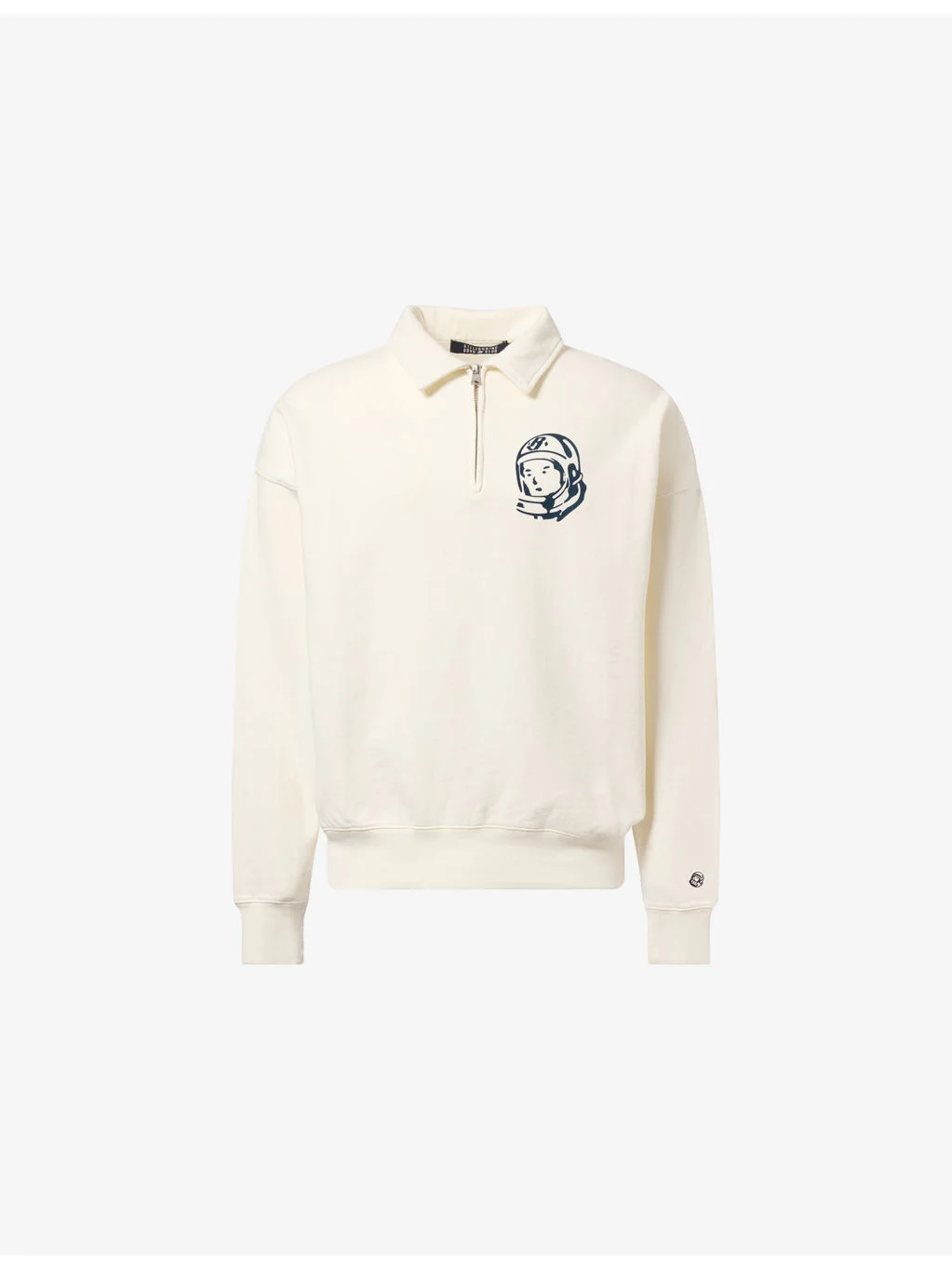 Arch Logo Washed Quarter-Zip Cotton-Jersey Sweatshirt - 1