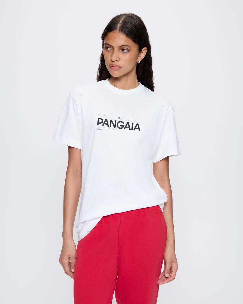 PANGAIA Womens 365 Midweight Definition T-Shirt - Off-White outlook