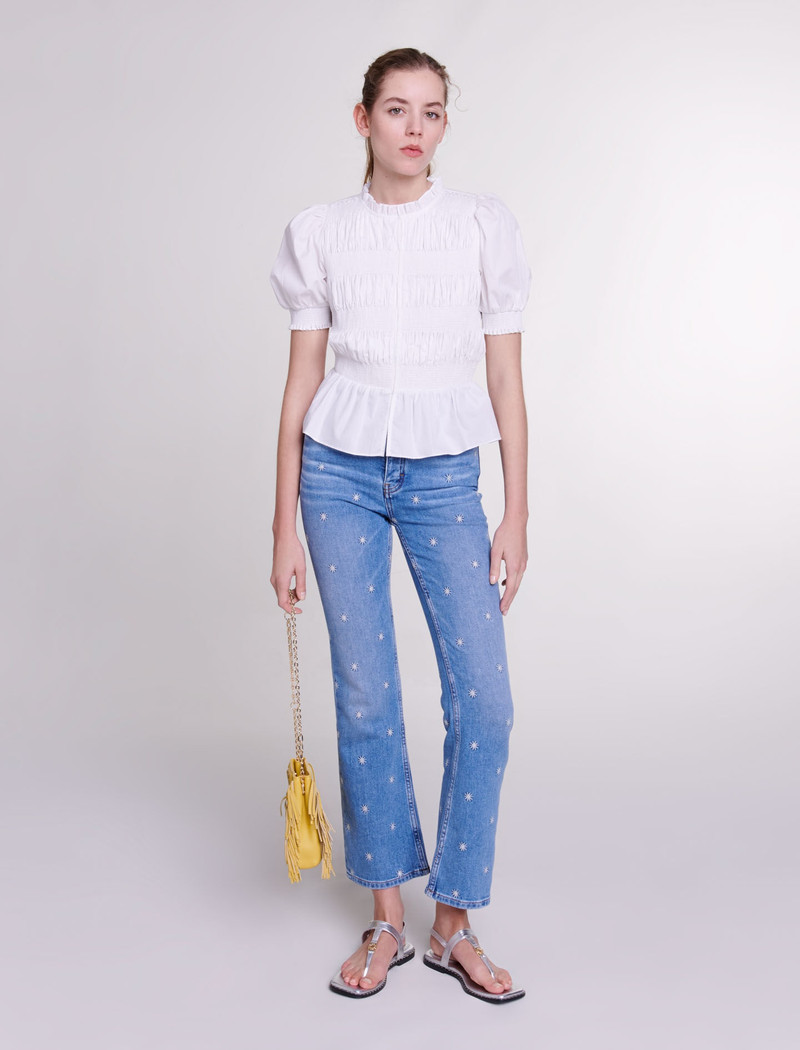 maje Embroidered jeans outlook