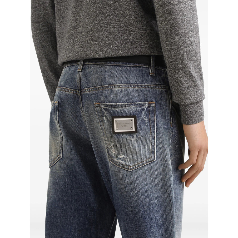 Dolce & Gabbana Blue Denim - Loose-Fit Jeans Men - 2