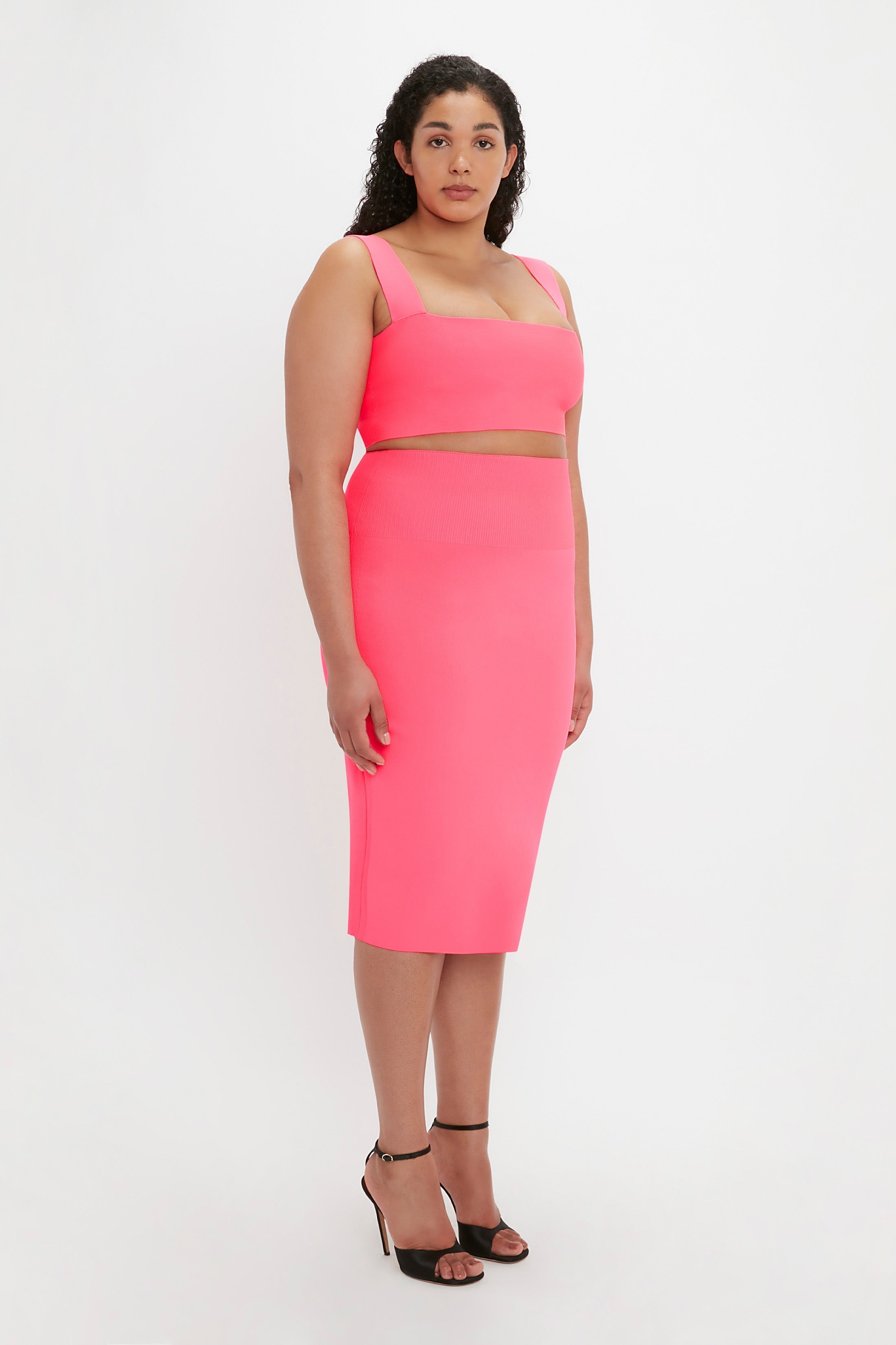 VB Body Strap Bandeau Top In Pink - 8