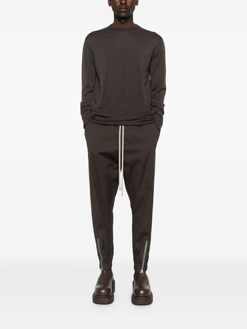 Rick Owens drawstring zip-cuff trousers outlook