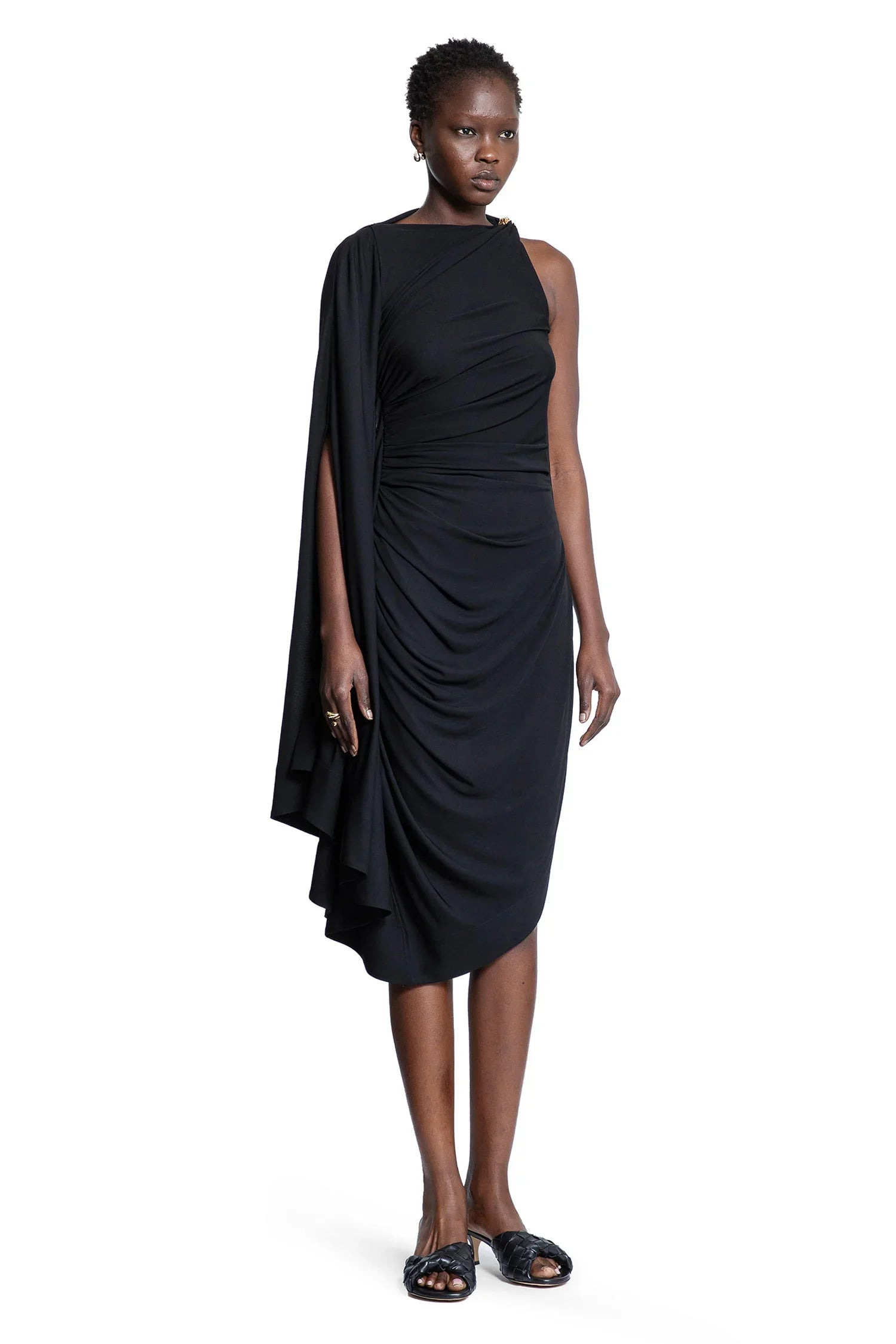 Viscose-Jersey-Draped-Dress - 2