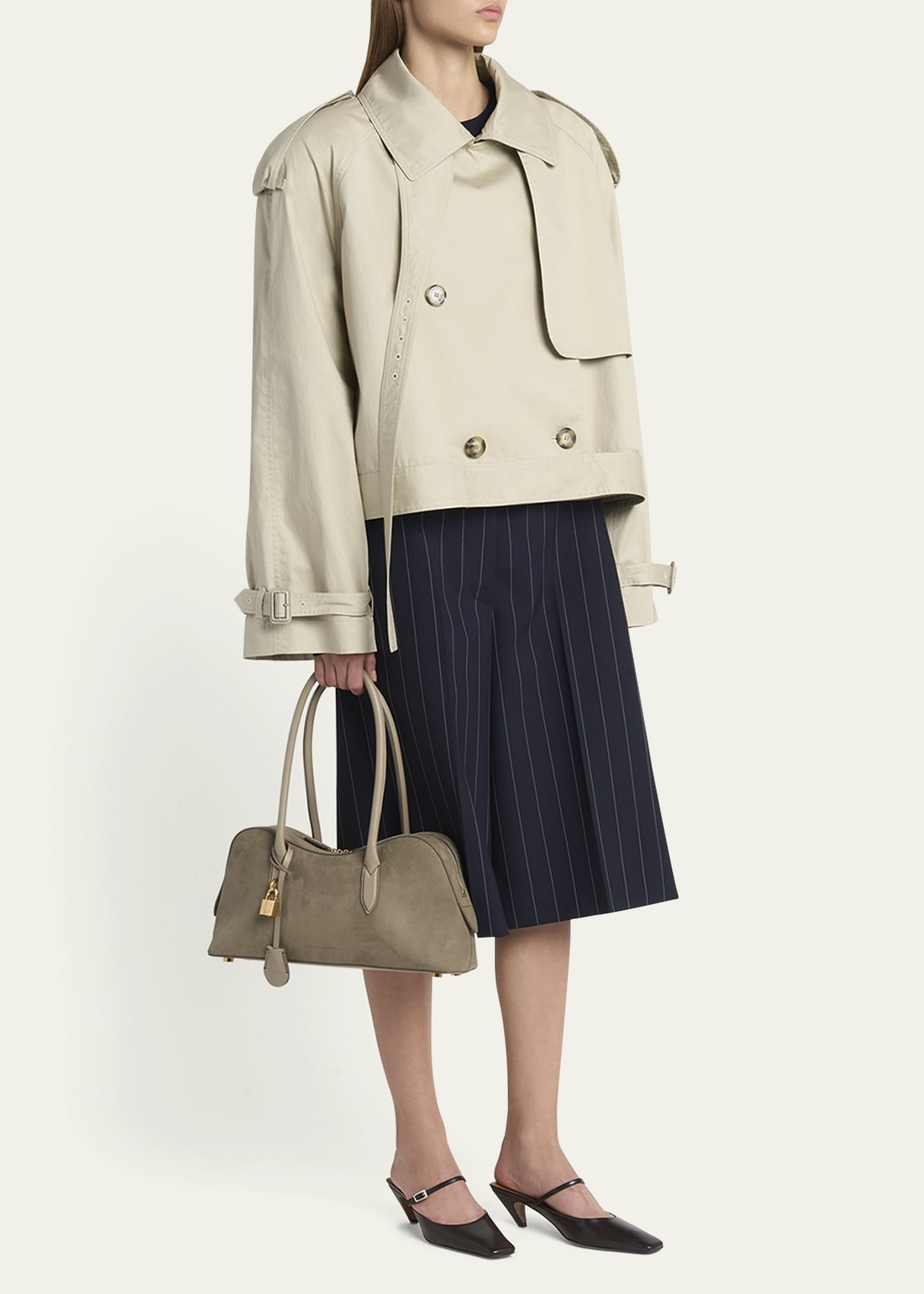 Zip Vegan Suede Shoulder Bag - 6