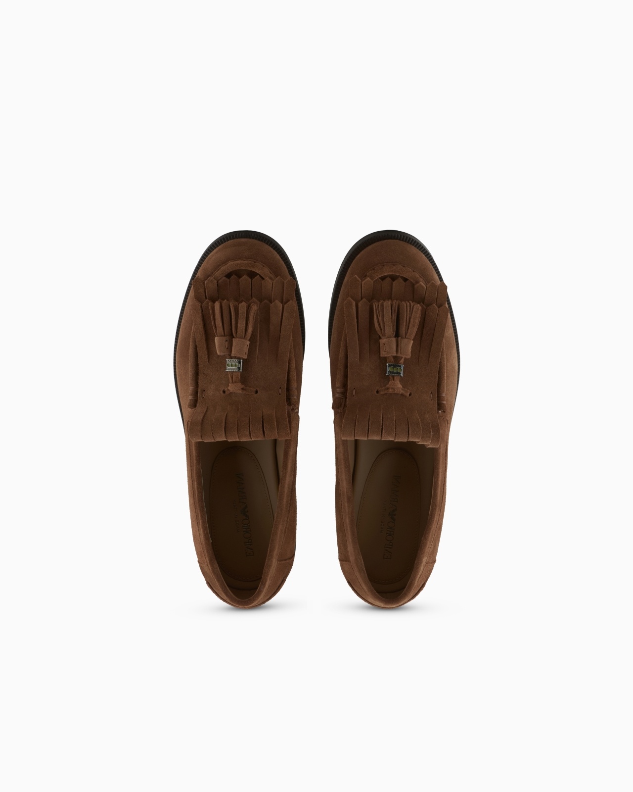 DAPPLED CRUST LEATHER LOAFERS WITH FRINGES - 3
