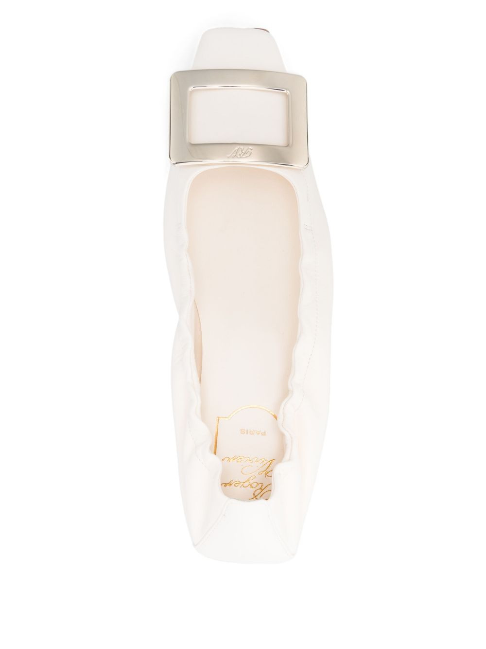 Roger Vivier Women Belle Vivier Leather Ballet Flats - 3