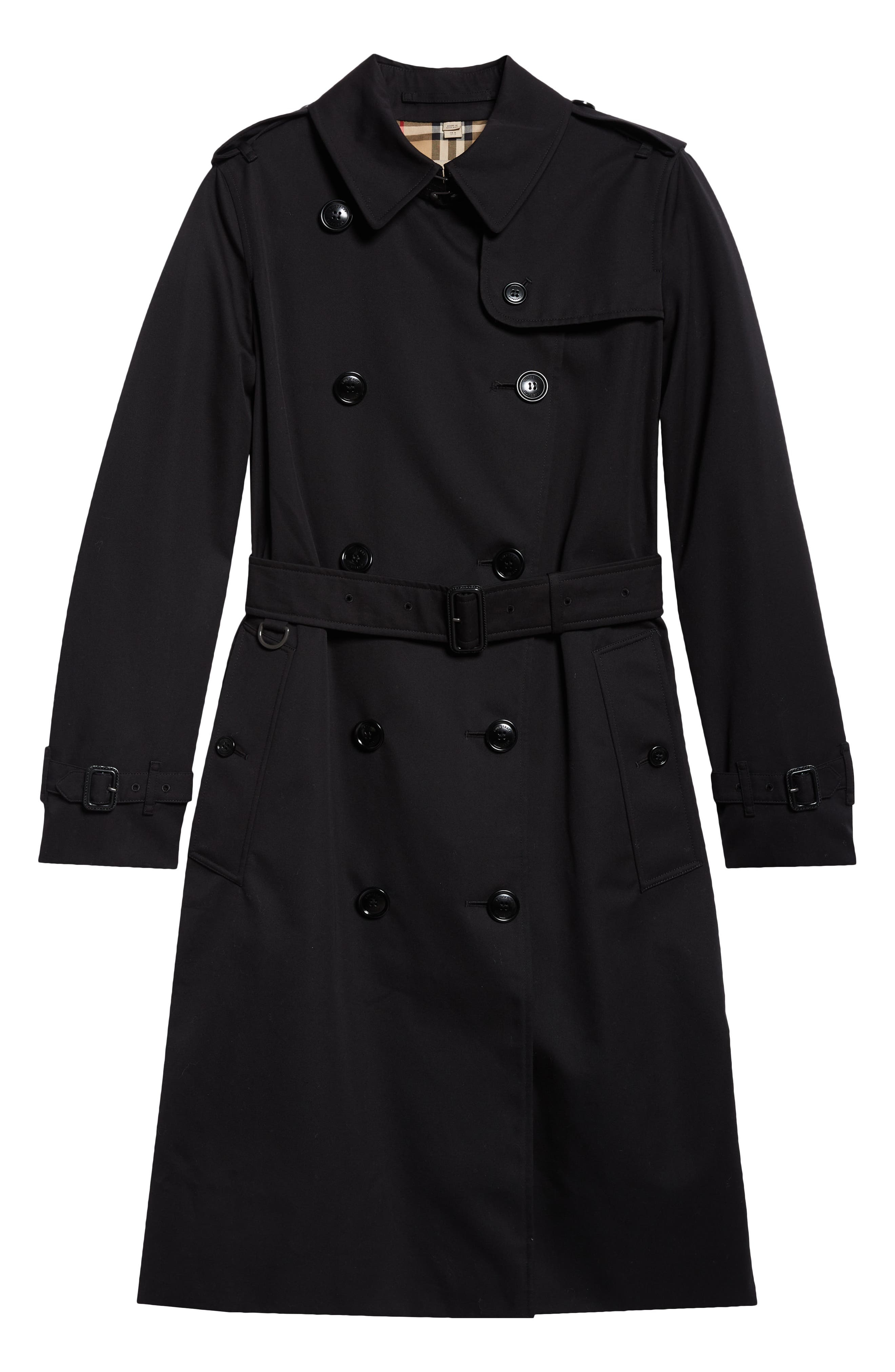 burberry Kensington Heritage Mid Length Trench Coat in Black at Nordstrom - 6