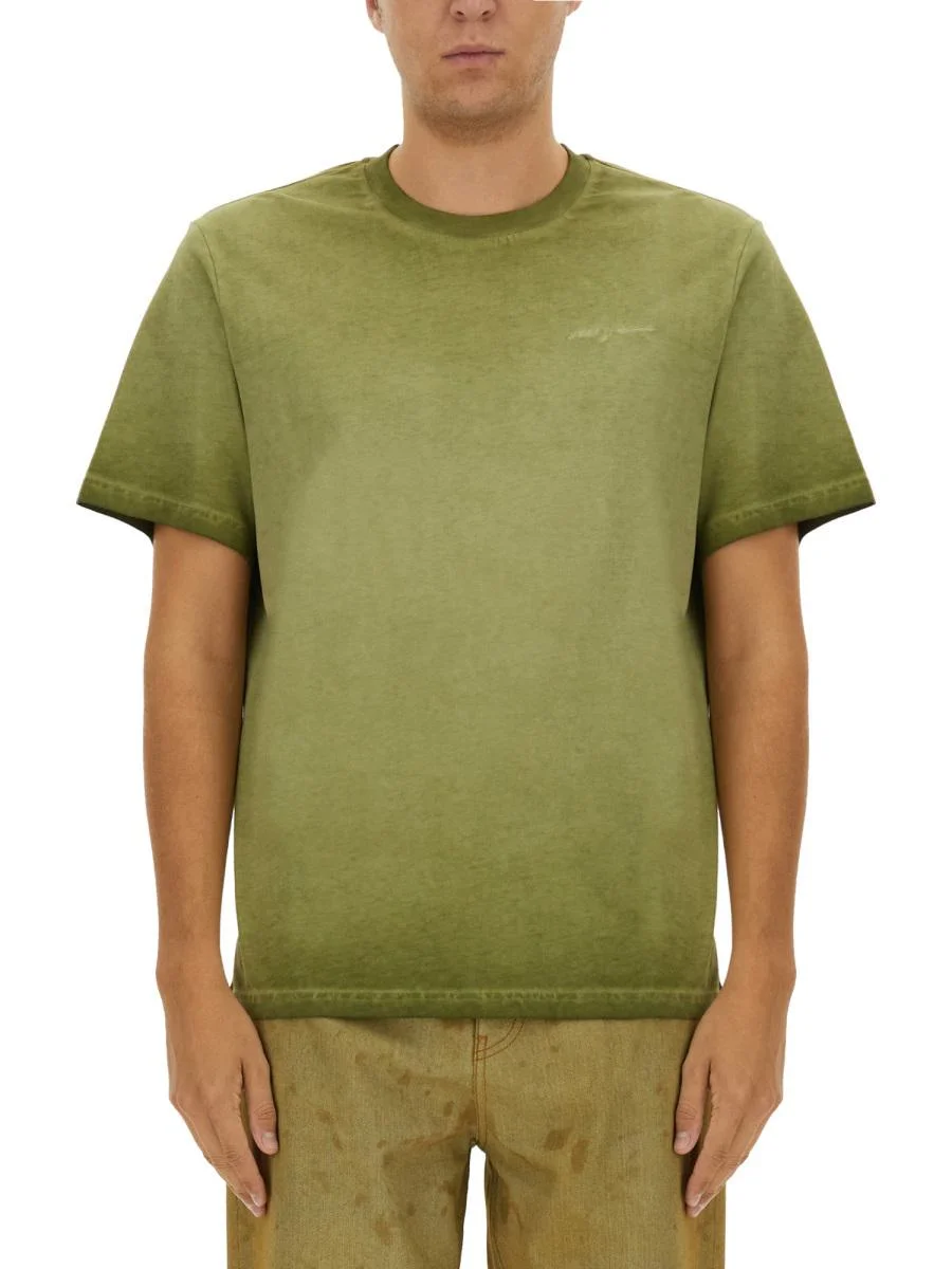 Msgm T-Shirt With Logo - 1