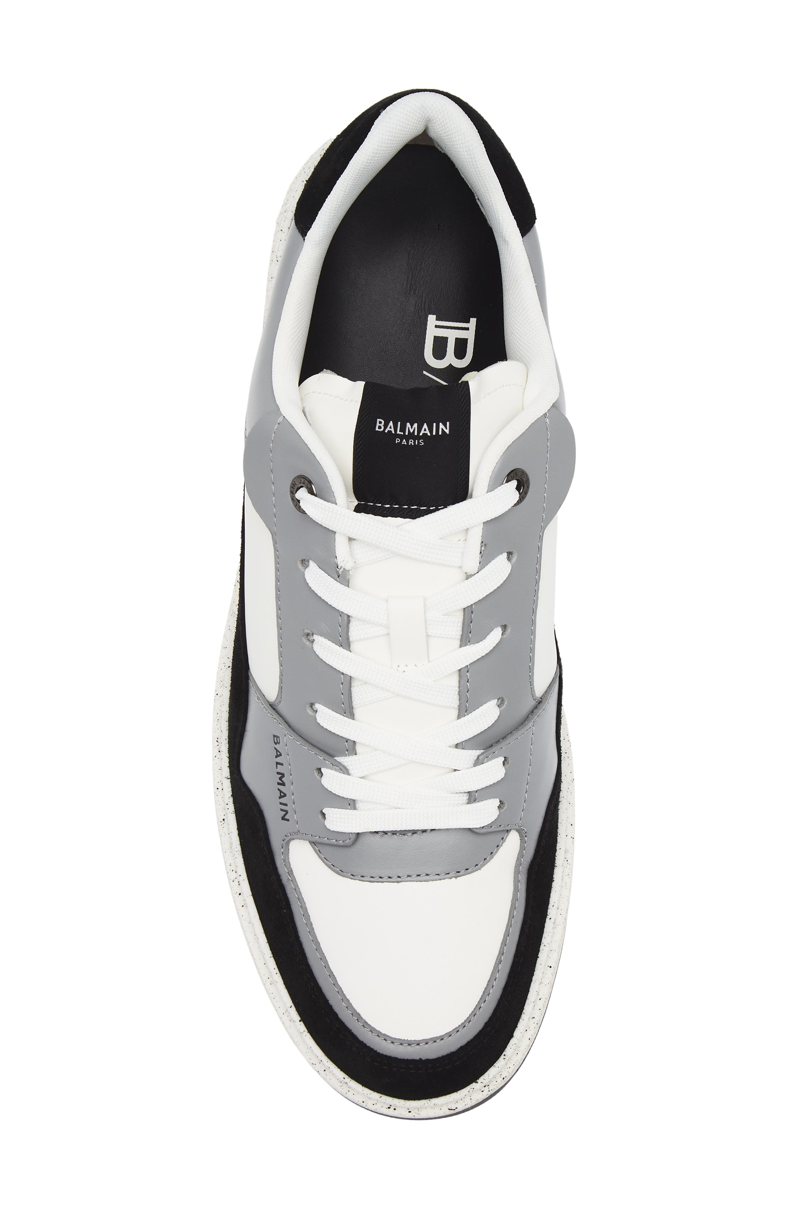 Balmain B-Court Flip Sneaker in Eeq Black/Grey at Nordstrom - 5