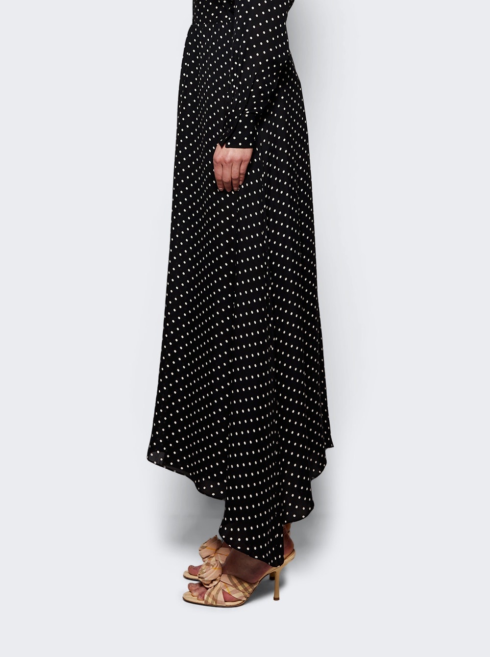 Flared Skirt Black Polka Dot - 4