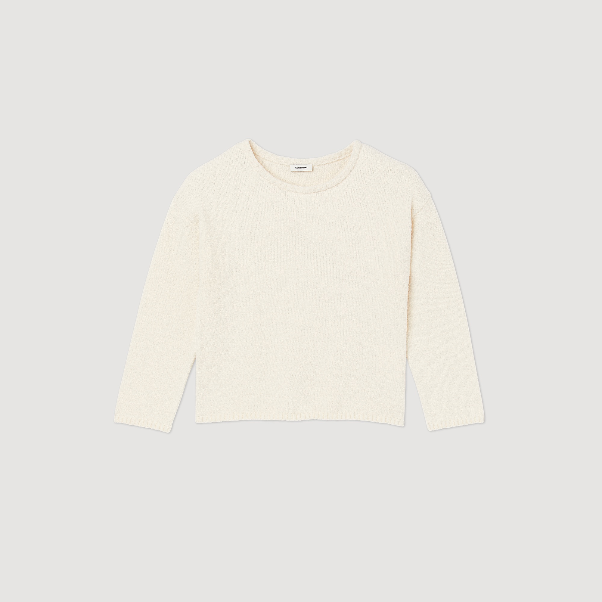 Bouclé knit sweater - 1