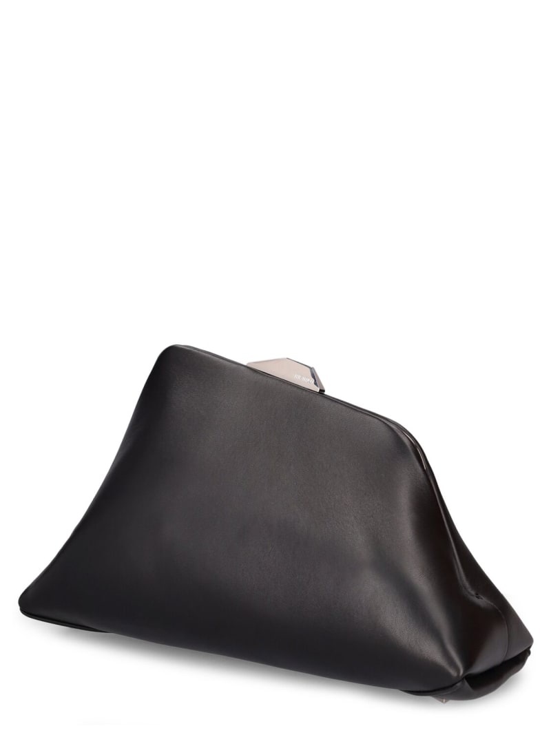 クラッチバッグ THE ATTICO DAY OFF SMALL LEATHER CLUTCH Day Off metallic leather shoulder bag in metallic - The