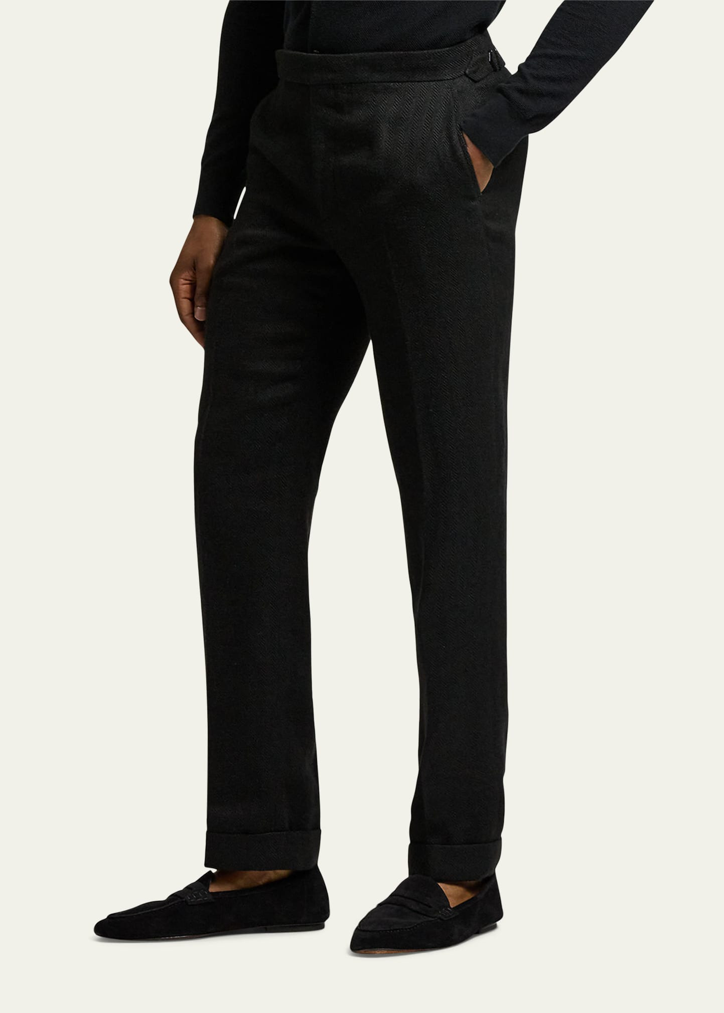 Men's Gregory Slim Flat-Front Trousers - 5