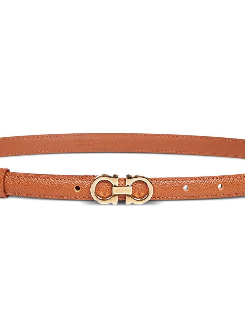 FERRAGAMO Gancini hammered belt outlook