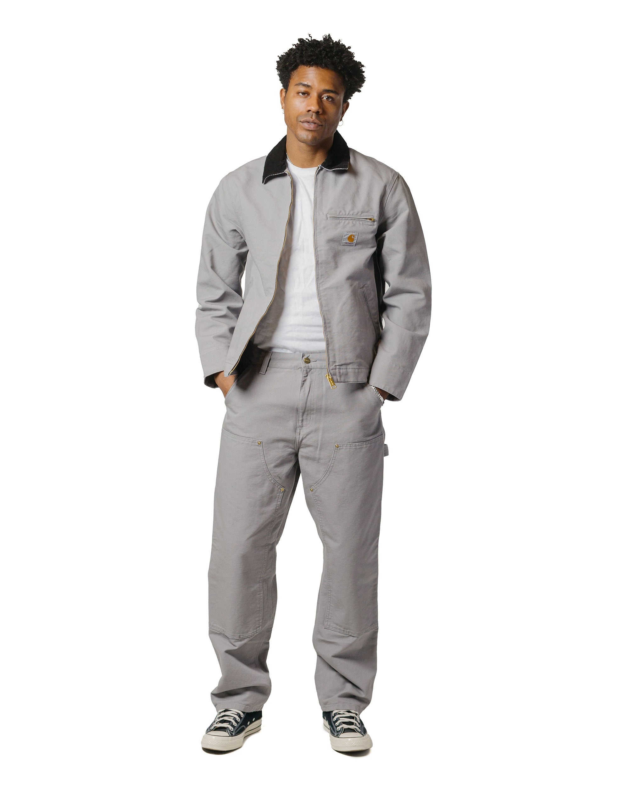 Carhartt W.I.P. Detroit Jacket Yosemite/Black Rinsed - 4
